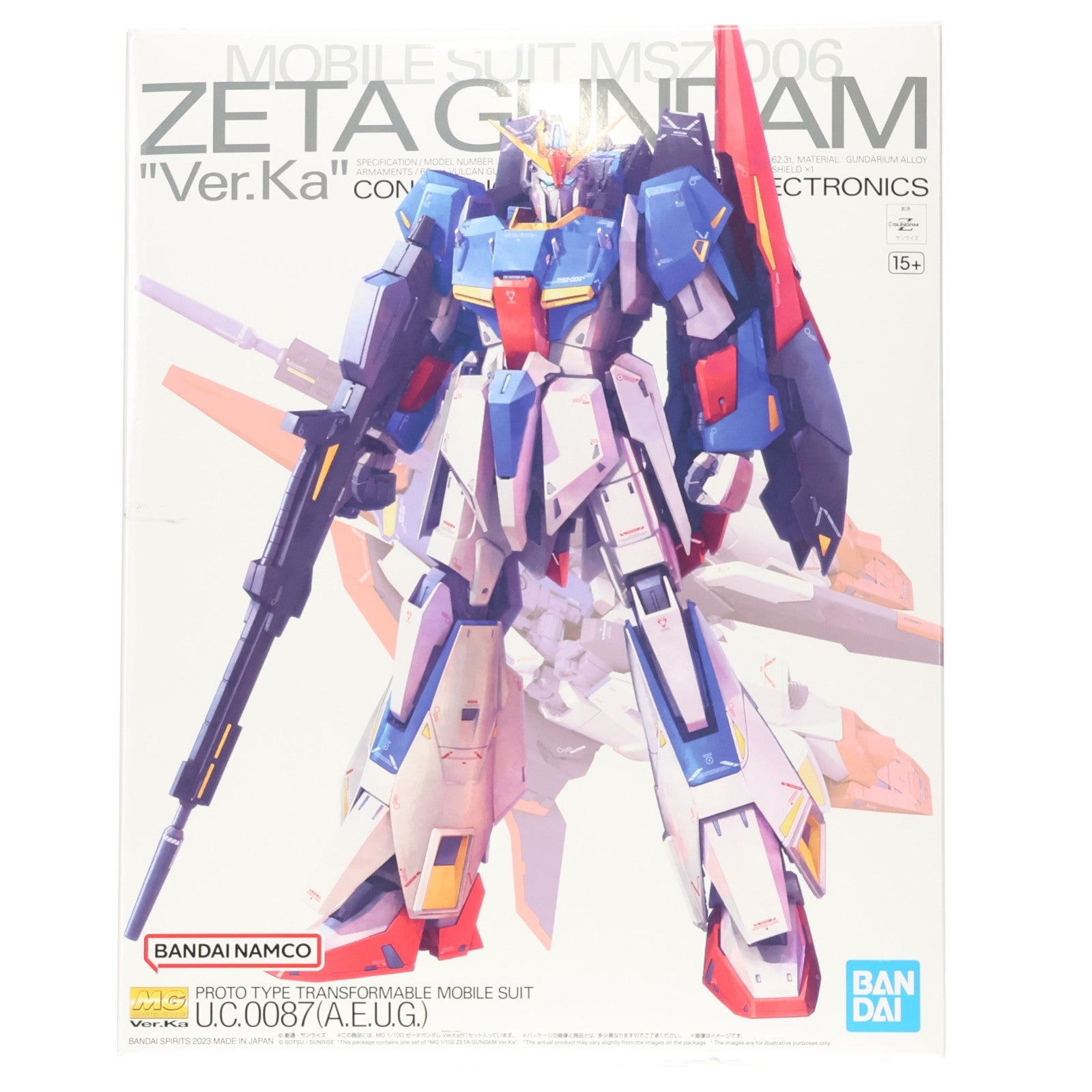 【中古即納】[PTM] (再販) MG 1/100 ゼータガンダム Ver.Ka 機動戦士Zガンダム プラモデル(5064015) バンダイスピリッツ(20250601)