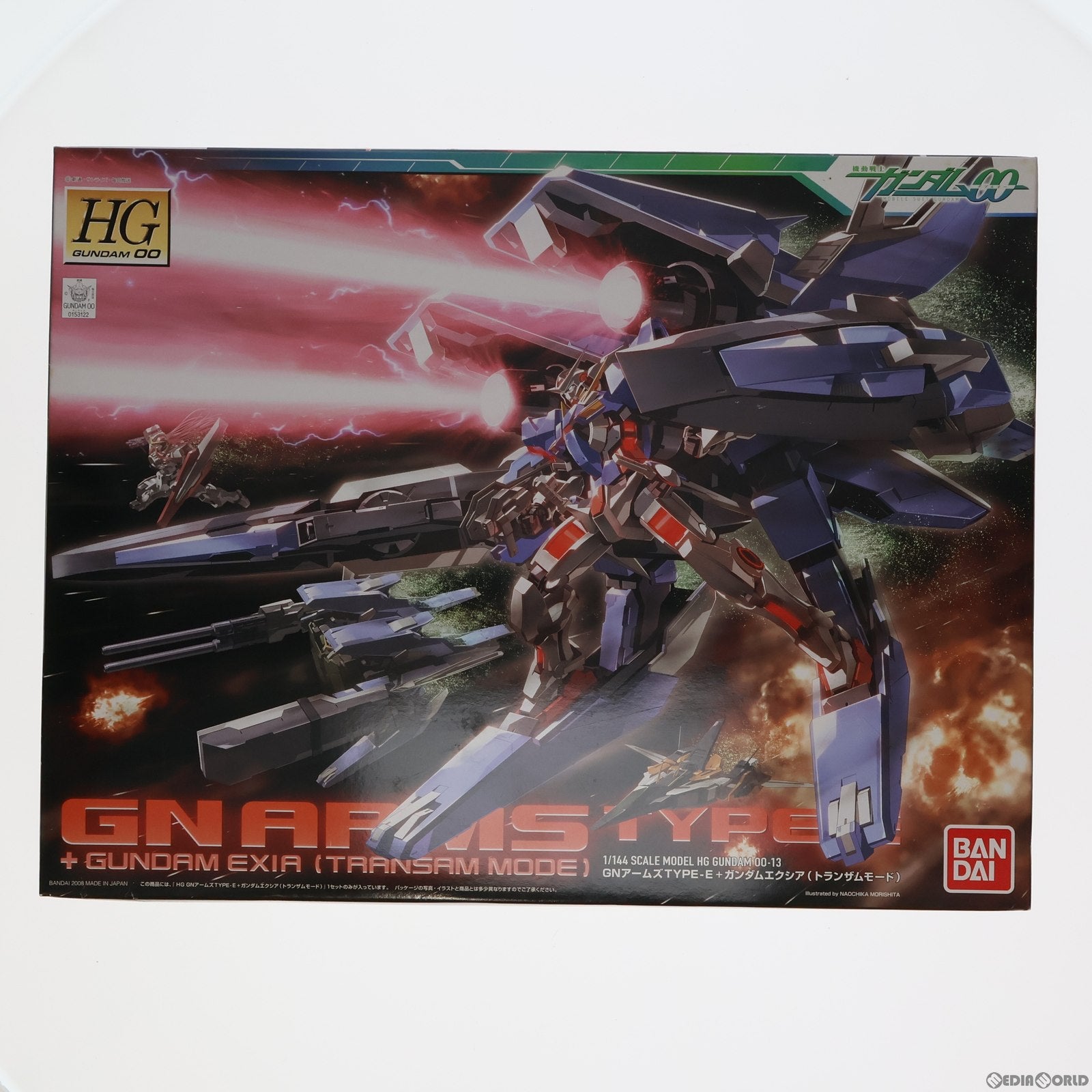 【中古即納】[PTM] HG 1/144 GNR-001E GNアームズTYPE-E+GN-001 ガンダムエクシア(トランザムモード) 機動戦士ガンダム00(ダブルオー) プラモデル(0153122) バンダイ(20080316)