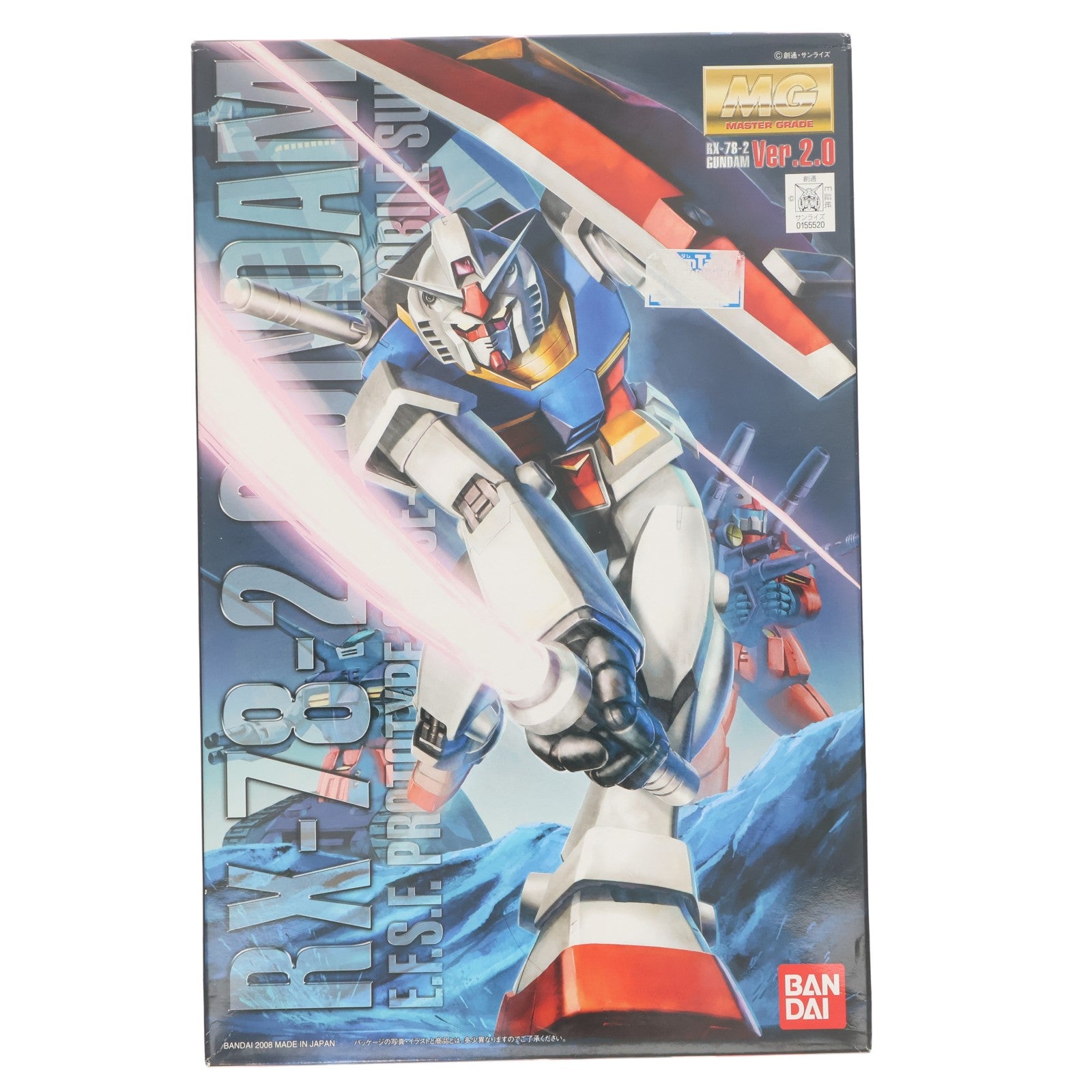 【中古即納】[PTM] MG 1/100 RX-78-2 ガンダム Ver.2.0 機動戦士ガンダム プラモデル(0155520) バンダイ(20080731)