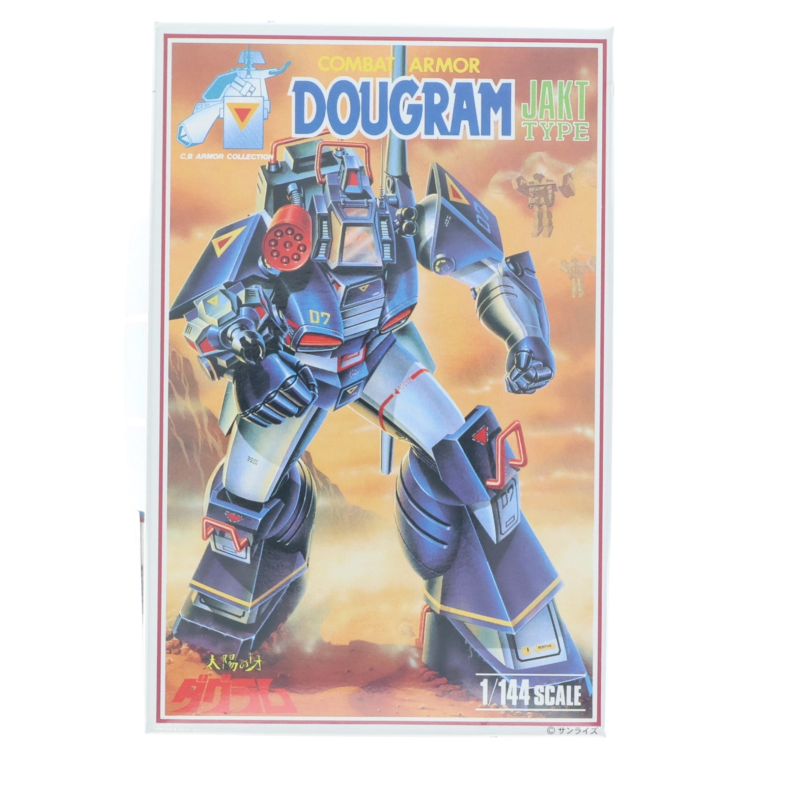 【中古即納】[PTM] CBアーマーコレクション No.2 復刻版 1/144 コンバットアーマー ダグラム ミサイルポッド装着タイプ 太陽の牙ダグラム プラモデル(23048) 童友社/日東科学(NITTO)(19991231)