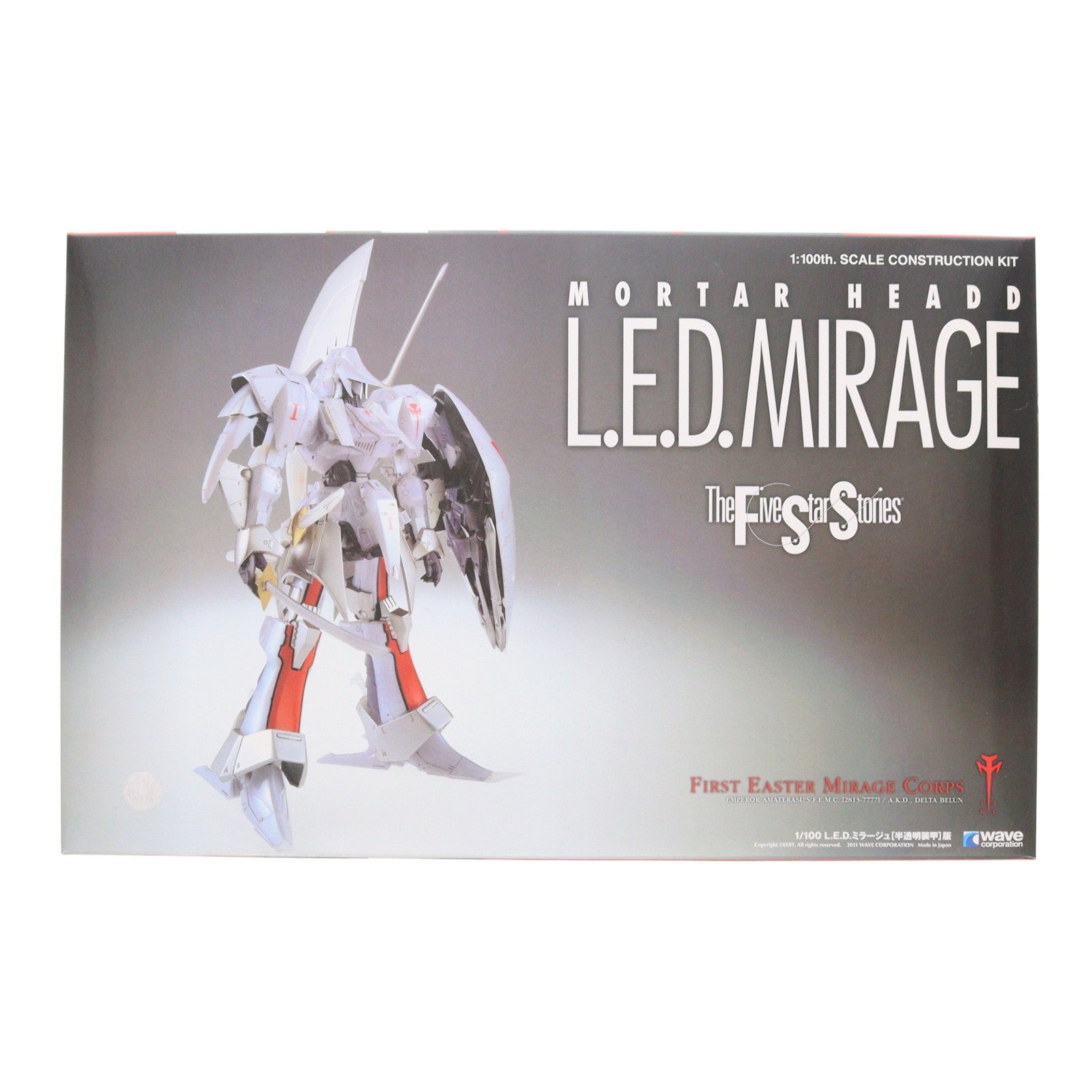 【中古即納】[PTM] 1/100 L.E.D.ミラージュ 半透明装甲版 ファイブスター物語 プラモデル(FS-127) ウェーブ(WAVE)(20150523)