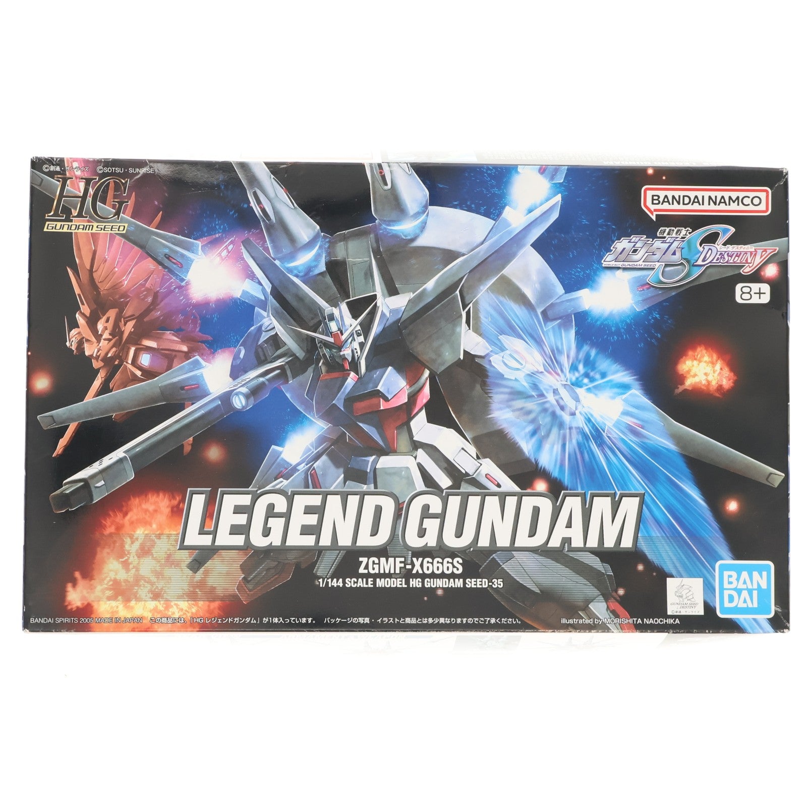 【中古即納】[PTM] HG 1/144 ZGMF-X666S レジェンドガンダム 機動戦士ガンダムSEED DESTINY(シード デスティニー) プラモデル(5055718) バンダイスピリッツ(20200916)