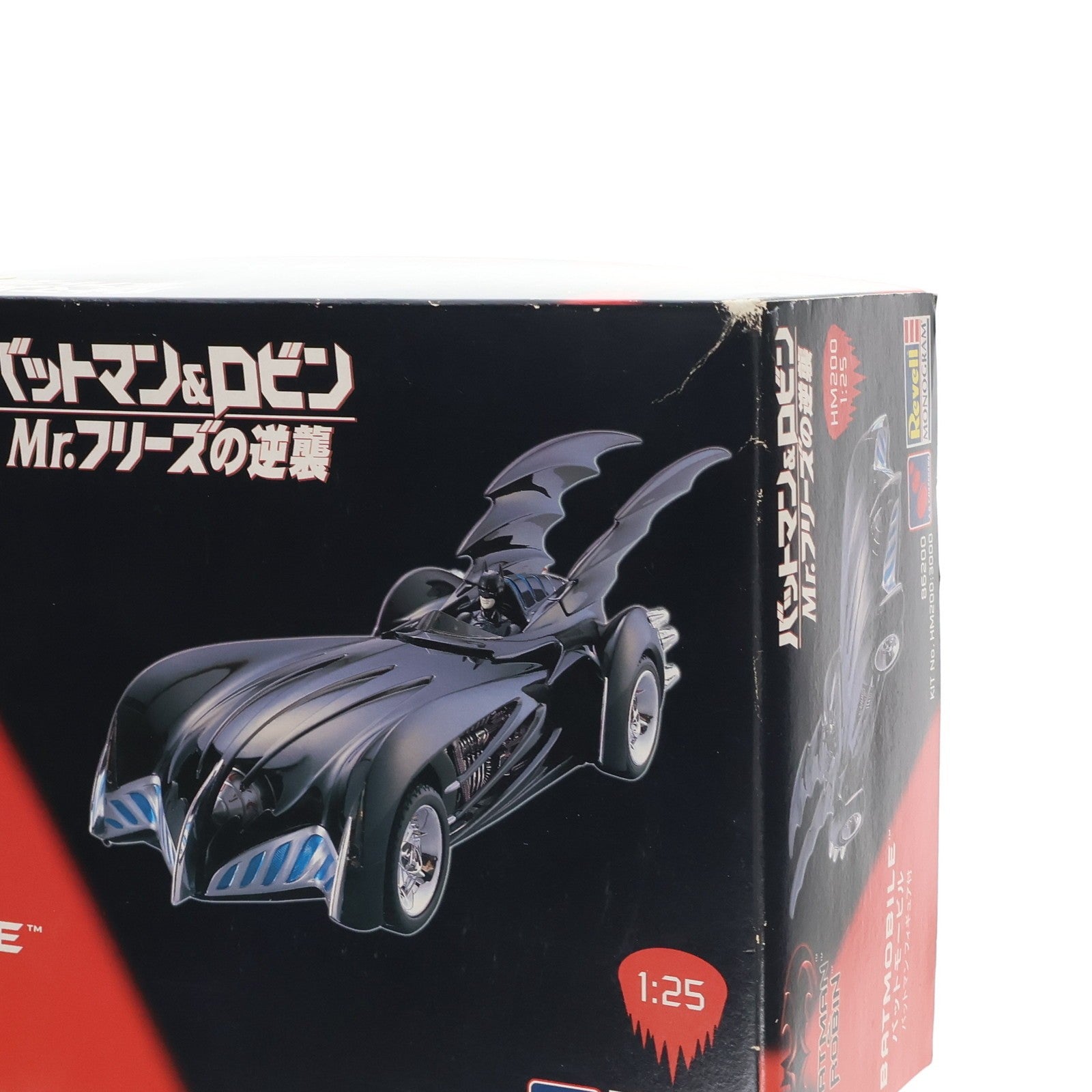 【中古即納】[PTM] 1/25 バットモービル バットマンフィギュア付き BATMAN & ROBIN(バットマン&ロビン Mr.フリーズの逆襲) プラモデル(HM200) MONOGRAM(モノグラム)(19970730)