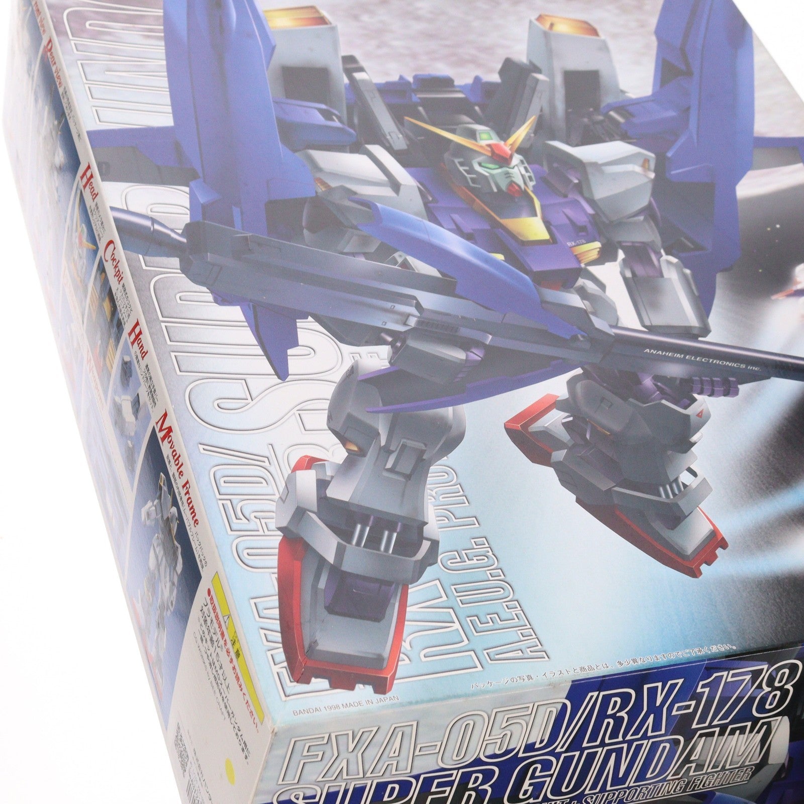 【中古即納】[PTM] MG 1/100 FXA-05D + RX-178 スーパーガンダム 反地球連邦政府組織(エゥーゴ) 試作型モビルスーツ支援戦闘機装備型 機動戦士Zガンダム プラモデル(0071420) バンダイ(20170421)