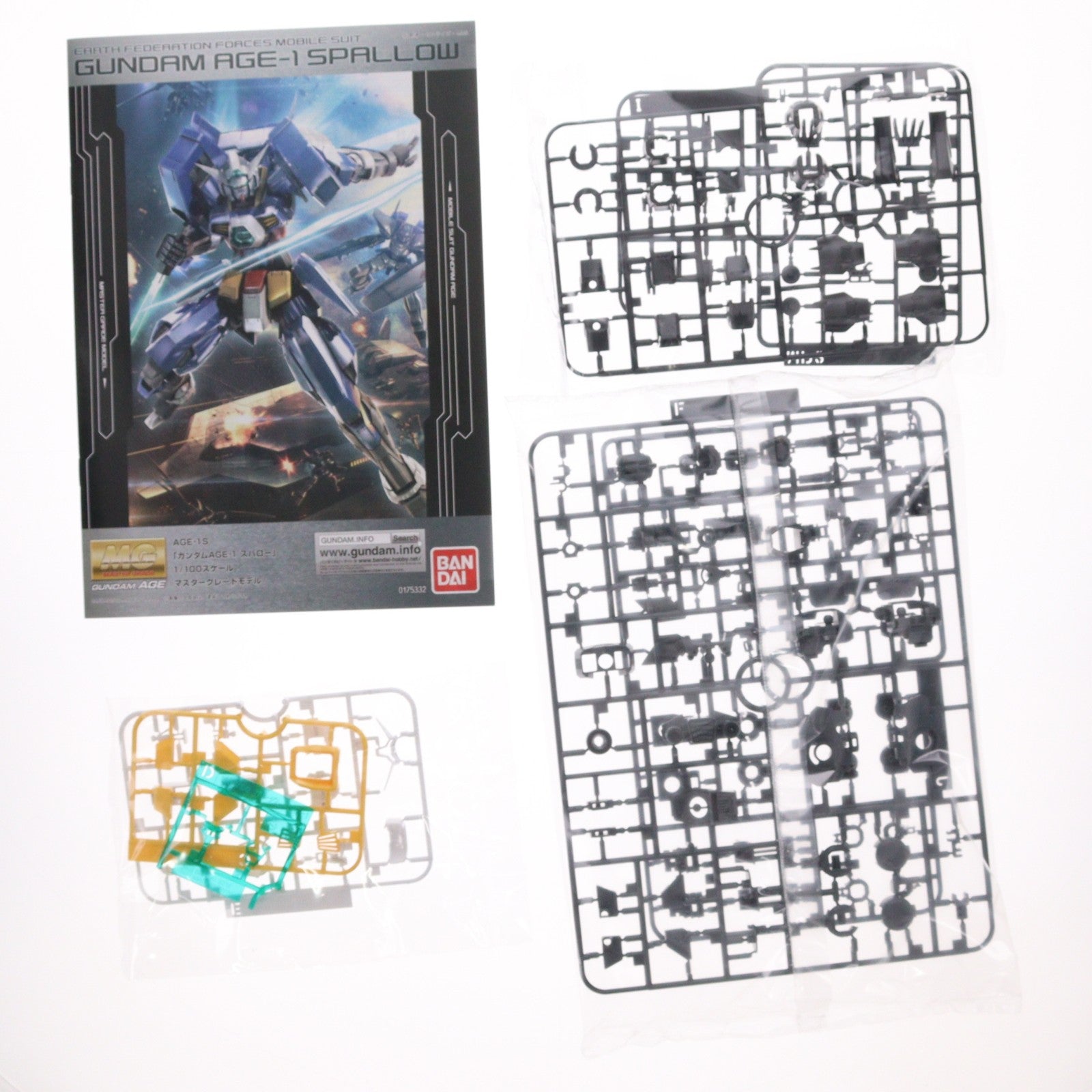 【中古即納】[PTM] MG 1/100 ガンダムAGE-1 スパロー 機動戦士ガンダムAGE(エイジ) プラモデル(0175332) バンダイ(20171026)