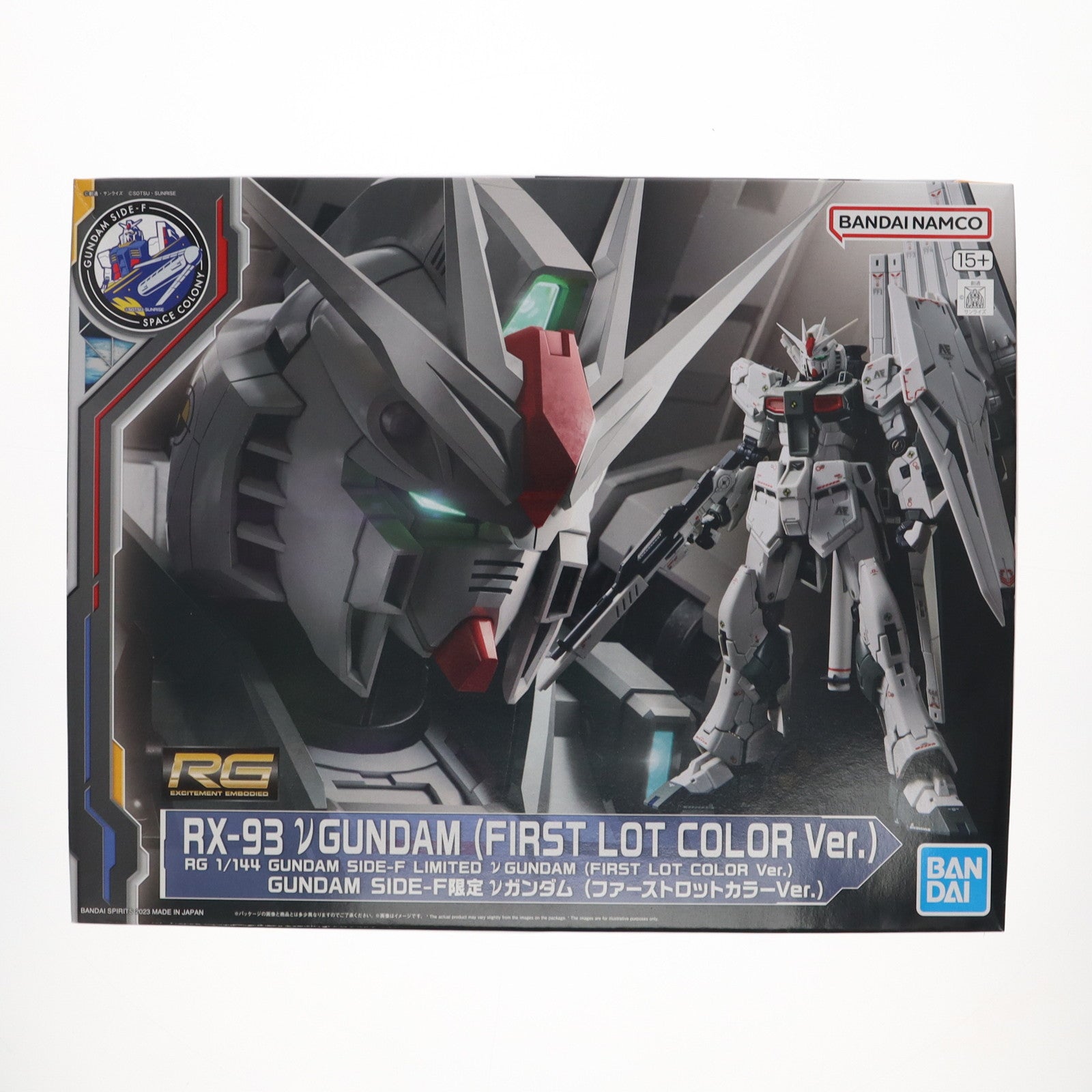 【中古即納】[PTM] GUNDAM SIDE-F限定 RG 1/144 RX-93 νガンダム(ファーストロットカラーVer.) 機動戦士ガンダム 逆襲のシャア プラモデル(5062935) バンダイスピリッツ(20231222)