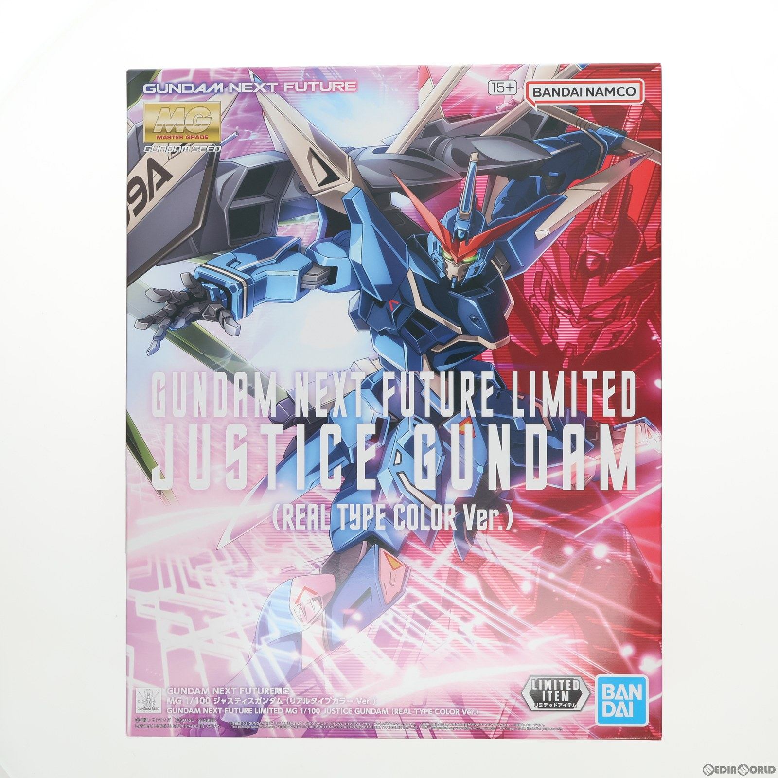 【中古即納】[PTM] GUNDAM NEXT FUTURE限定 MG 1/100 ZGMF-X09A ジャスティスガンダム(リアルタイプカラー Ver.) 機動戦士ガンダムSEED(シード) プラモデル(5066022) バンダイスピリッツ(20231017)