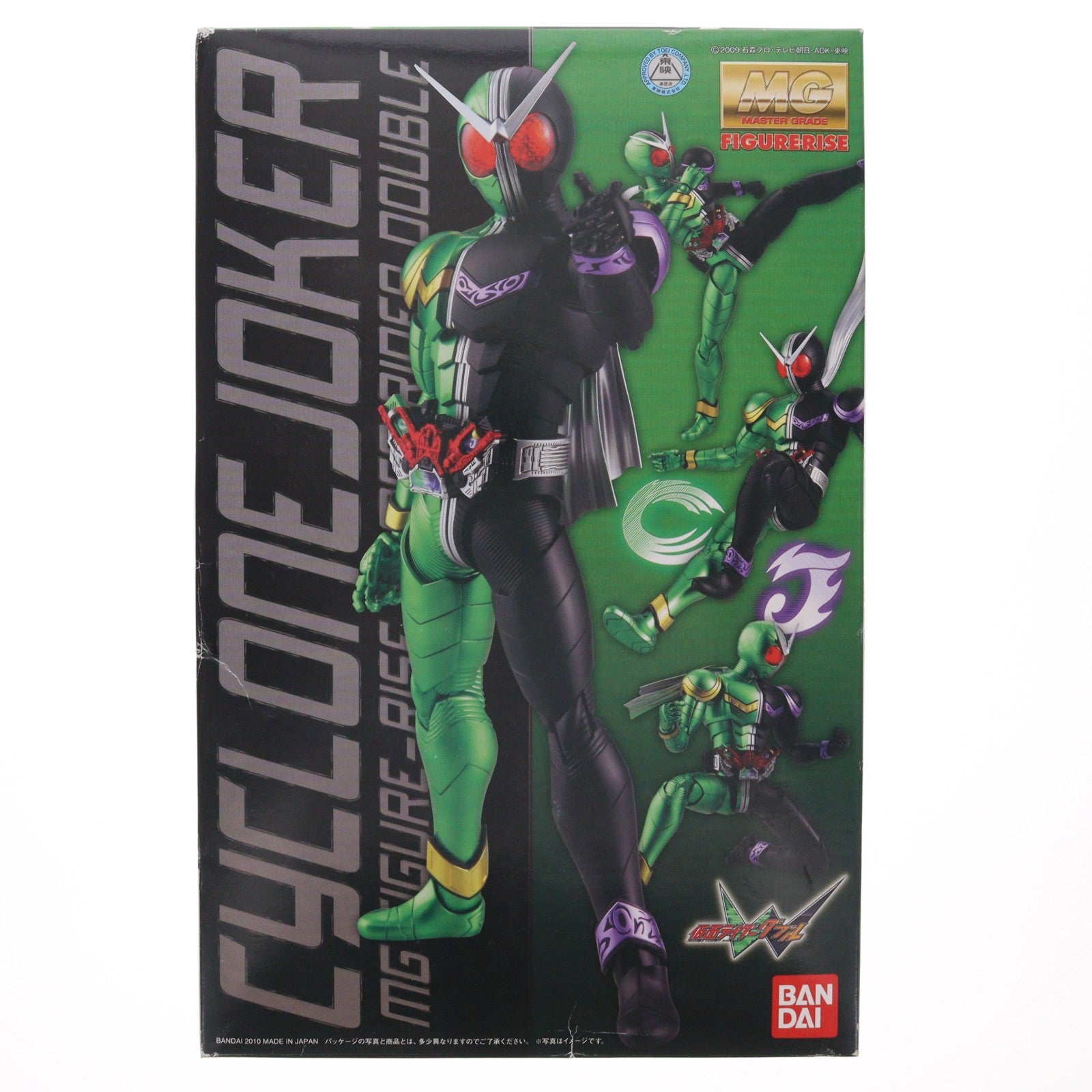 【中古即納】[PTM] MG FIGURE-RISE(フィギュアライズ) 1/8 仮面ライダーW サイクロンジョーカー プラモデル(0164495) バンダイ(20100831)