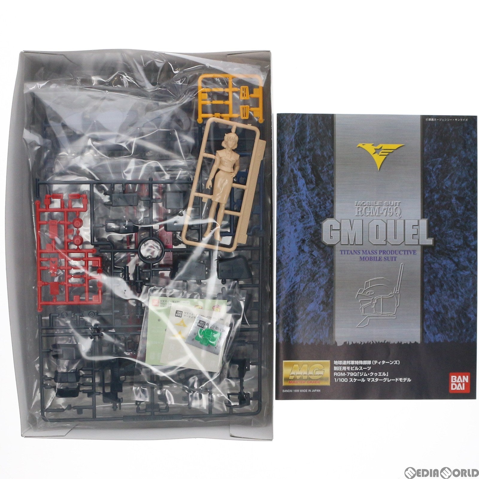 【中古即納】[PTM] MG 1/100 RGM-79Q ジム・クゥエル 機動戦士ガンダム0083 STARDUST MEMORY(スターダストメモリー) プラモデル(0071692) バンダイ(19991231)
