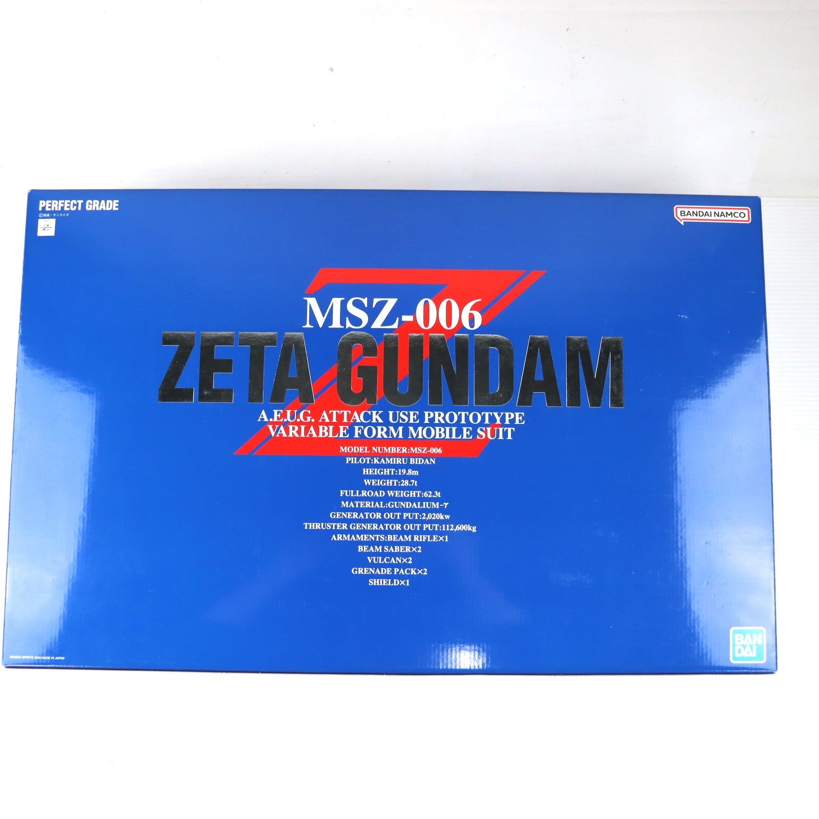 【中古即納】[PTM] (再販) PG 1/60 MSZ-006 Zガンダム 機動戦士Zガンダム プラモデル(5064233) バンダイスピリッツ(20241225)