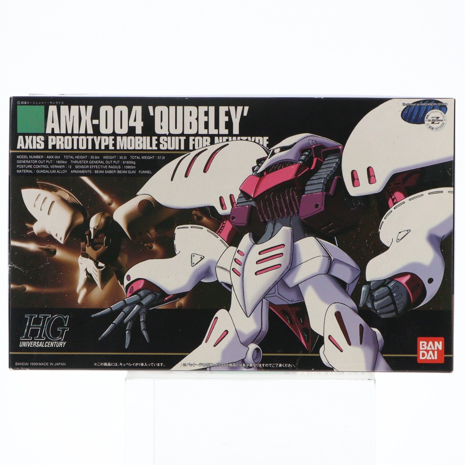 【中古即納】[PTM] HGUC 1/144 AMX-004 キュベレイ 機動戦士Zガンダム プラモデル バンダイ(20090831)