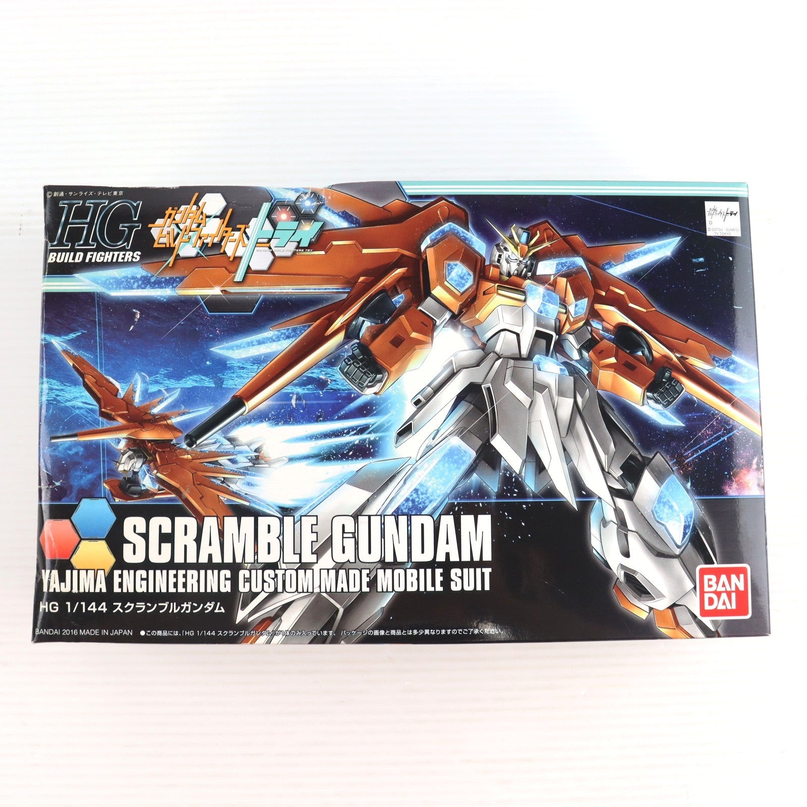 【中古即納】[PTM] HGBF 1/144 スクランブルガンダム ガンダムビルドファイターズトライ プラモデル(0207605) バンダイ(20160910)