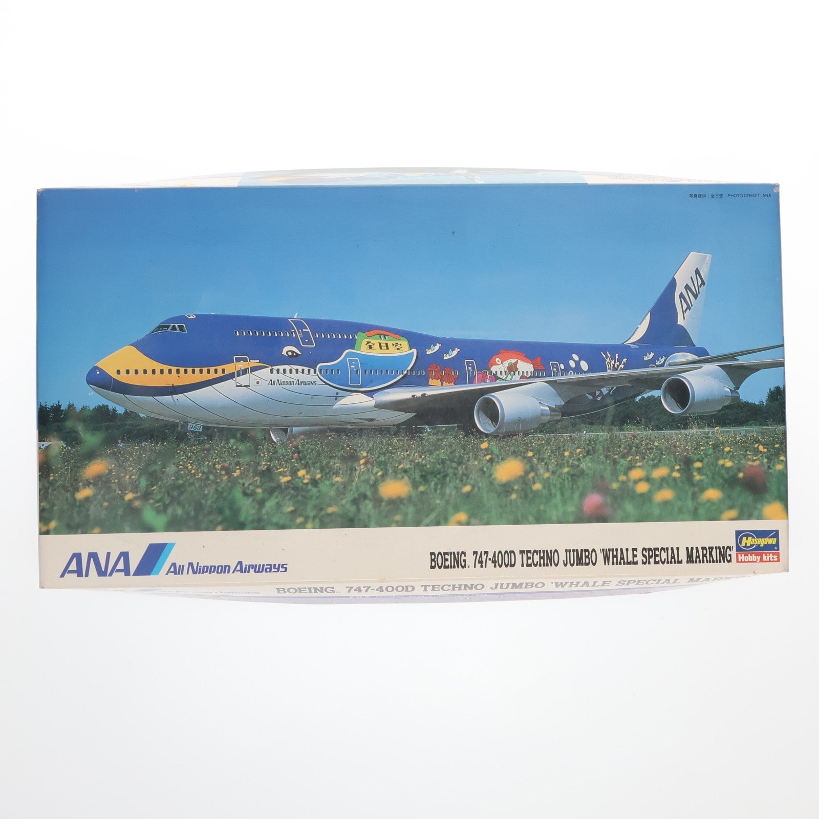 【中古即納】[PTM] LT2Xシリーズ 1/200 ボーイング747-400D 全日空テクノジャンボ クジラスペシャルマーク マリンジャンボ プラモデル(10152) ハセガワ(19931231)