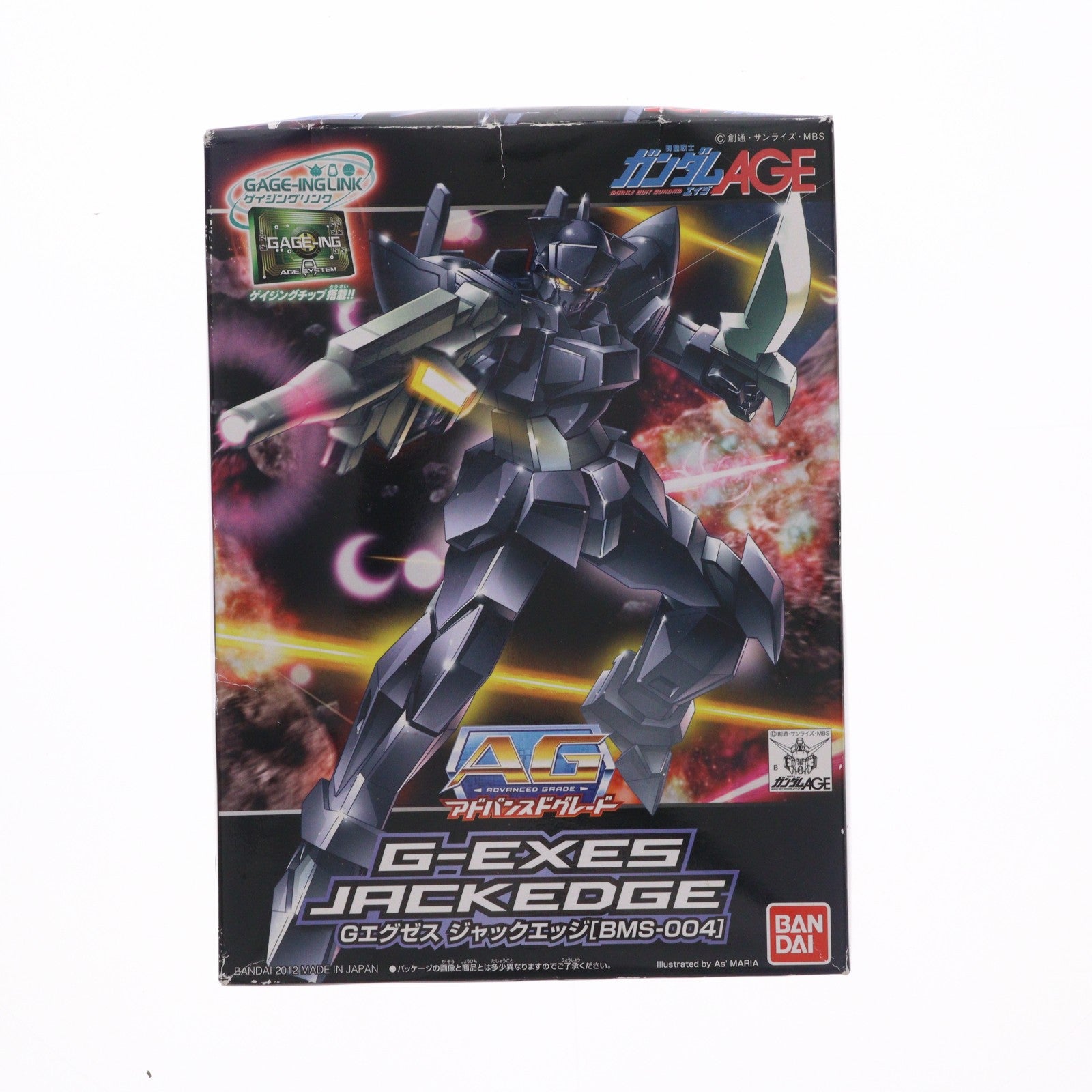 【中古即納】[PTM] AG 1/144 Gエグゼス ジャックエッジ 機動戦士ガンダムAGE(エイジ) プラモデル バンダイ(20120609)