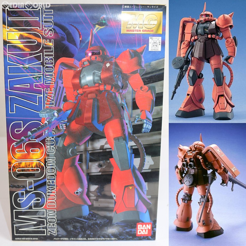 【中古即納】[PTM] MG 1/100 MS-06S シャア・アズナブル専用 ザクII 機動戦士ガンダム プラモデル(0048290) バンダイ(20170802)