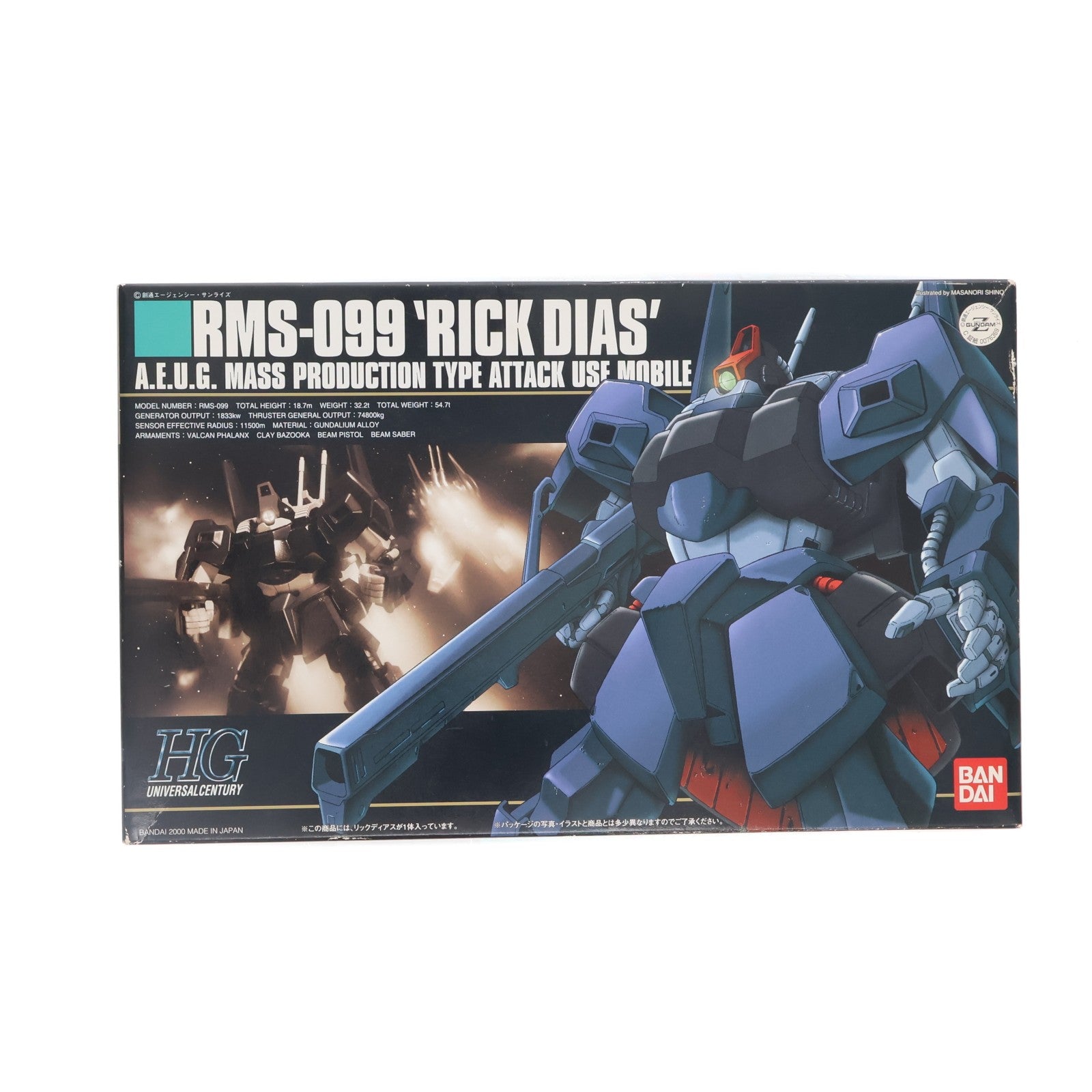 【中古即納】[PTM] HGUC 1/144 RMS-099 リックディアス 機動戦士Zガンダム プラモデル(0076369) バンダイ(20170428)