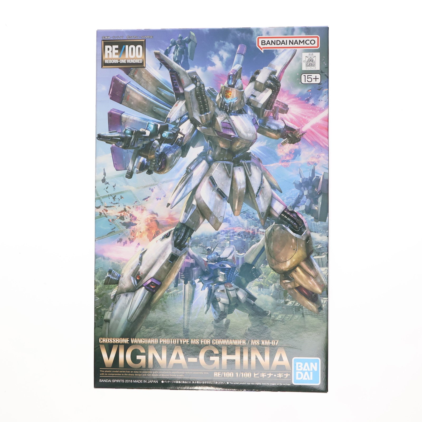 【中古即納】[PTM] RE/100 1/100 XM-07 ビギナ・ギナ 機動戦士ガンダムF91 プラモデル(5066742) バンダイスピリッツ(20180623)