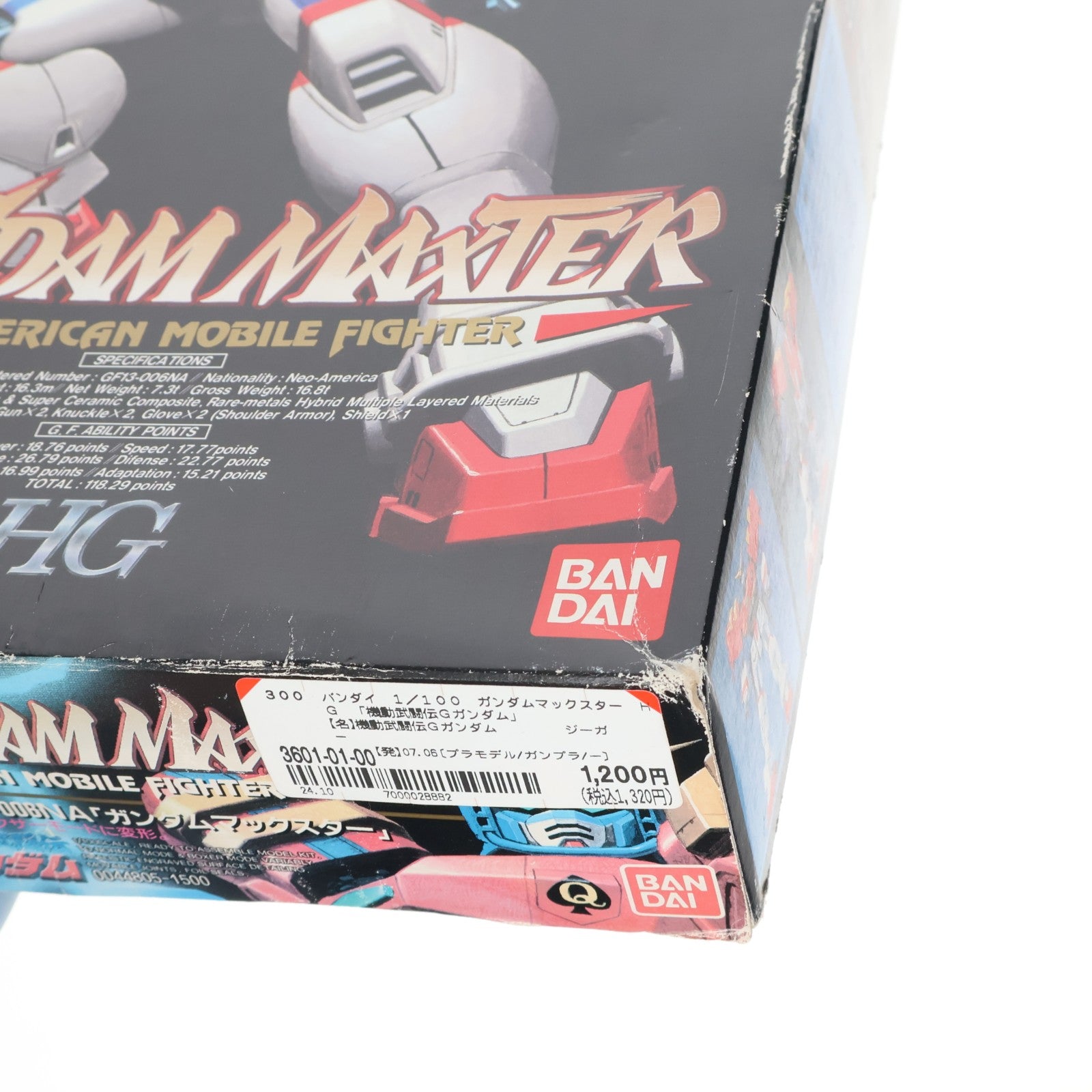 【中古即納】[PTM] HG 1/100 GF13-006NA ガンダムマックスター G-GUNDAM SERIES 04 機動武闘伝Gガンダム プラモデル(0044805) バンダイ(19940801)