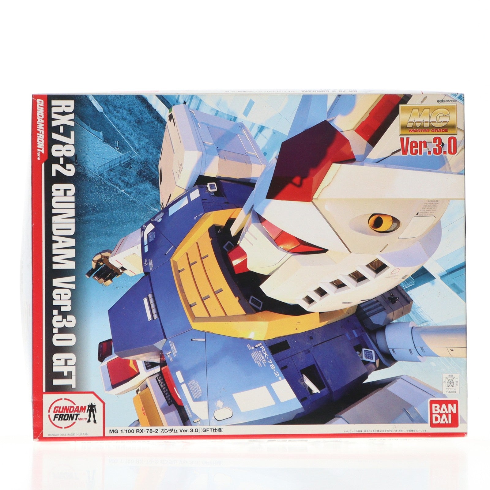 【中古即納】[PTM] MG 1/100 RX-78-2 ガンダム Ver.3.0 GFT仕様 機動戦士ガンダム プラモデル(0187089) ガンダムフロント東京限定 バンダイ(20131221)