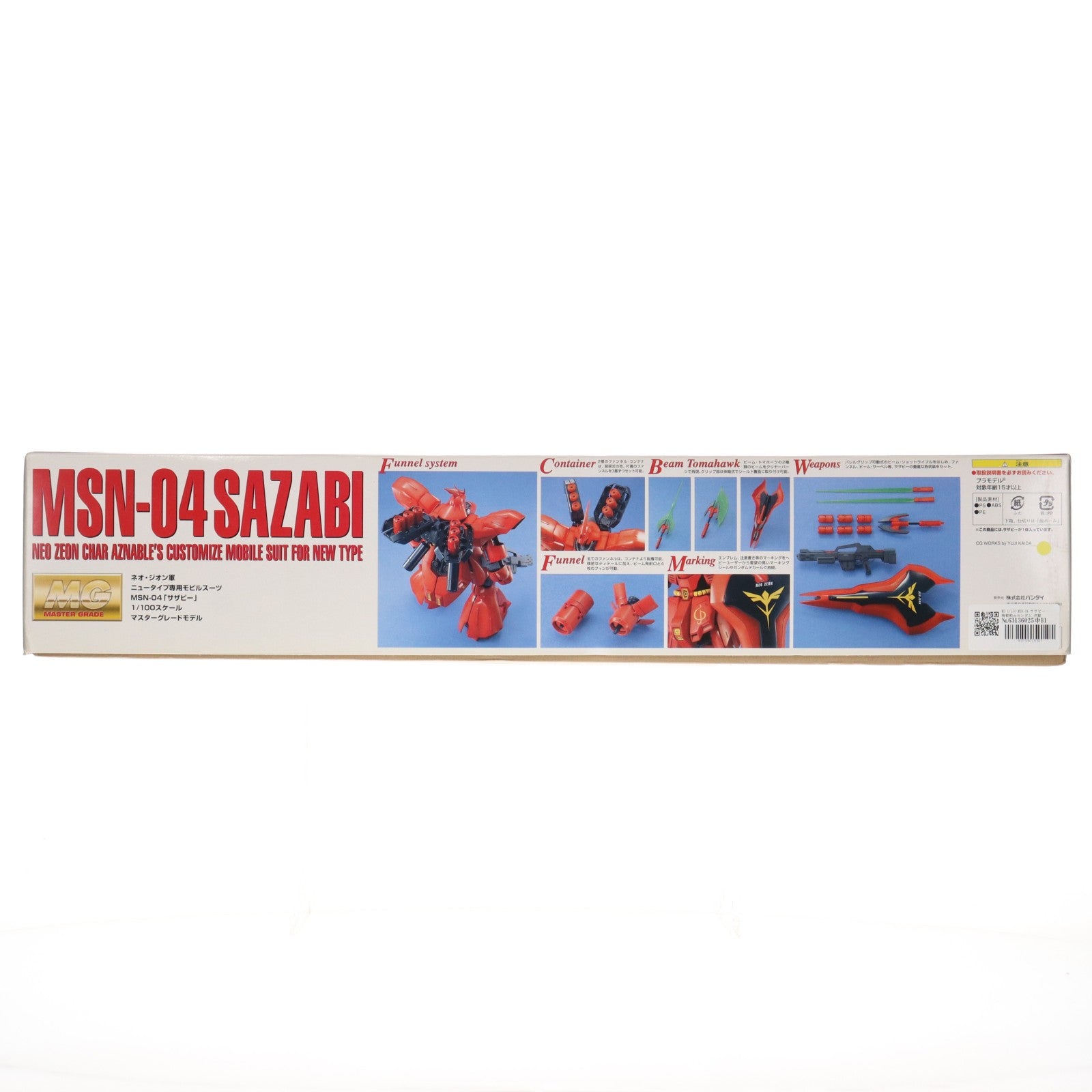【中古即納】[PTM] MG 1/100 MSN-04 サザビー 機動戦士ガンダム 逆襲のシャア プラモデル(0077072) バンダイ(20170802)