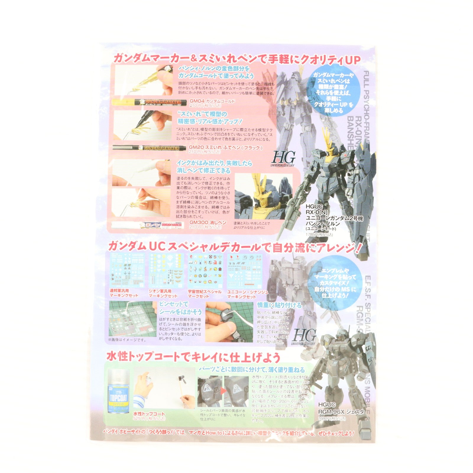 【中古即納】[PTM] 1/144 ガンダムUCスペシャルデカール ジオン汎用マーキングセット 2013年 つくろう!UCキャンペーン景品 機動戦士ガンダムUC(ユニコーン) プラモデル用アクセサリ バンダイ(20131231)