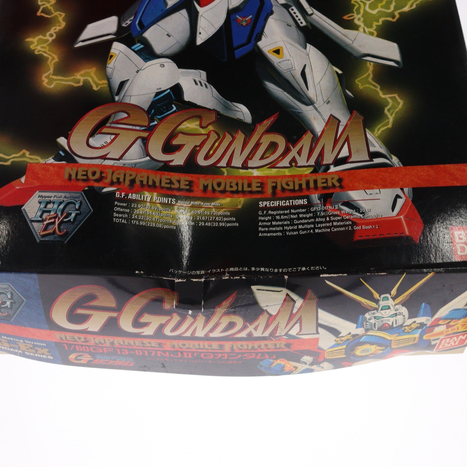 【中古即納】[PTM] HG-Ex 1/60 GF13-017NJII Gガンダム 機動武闘伝Gガンダム プラモデル(0045187) バンダイ(19941001)