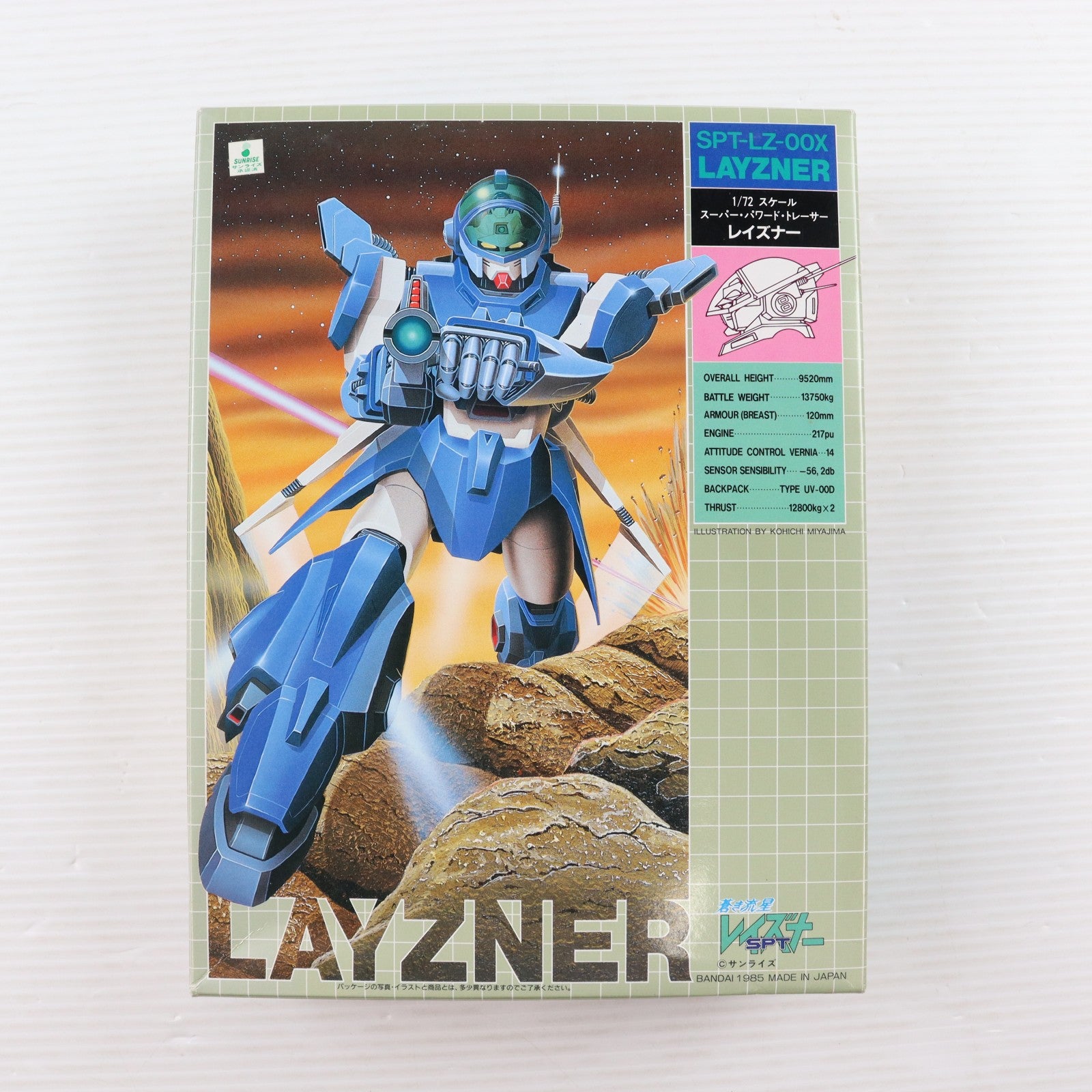 【中古即納】[PTM] 1/72 SPT-LZ-00X SPTレイズナー 蒼き流星SPTレイズナー プラモデル(0005196) バンダイ(19851231)