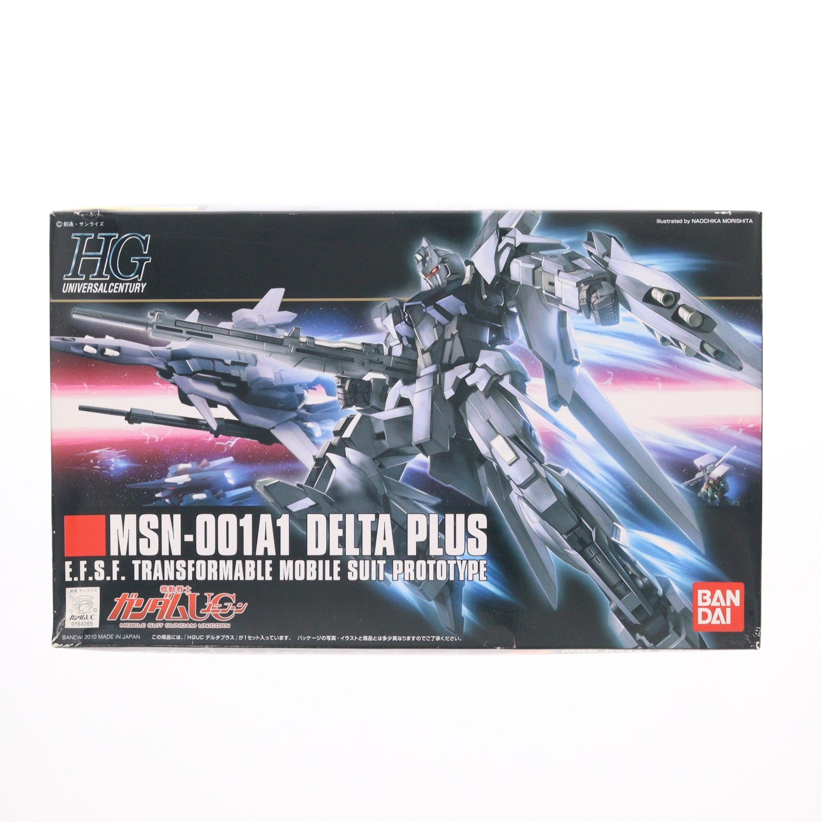 【中古即納】[PTM] HGUC 1/144 デルタプラス 機動戦士ガンダムUC(ユニコーン) プラモデル(0164265) バンダイ(20190730)