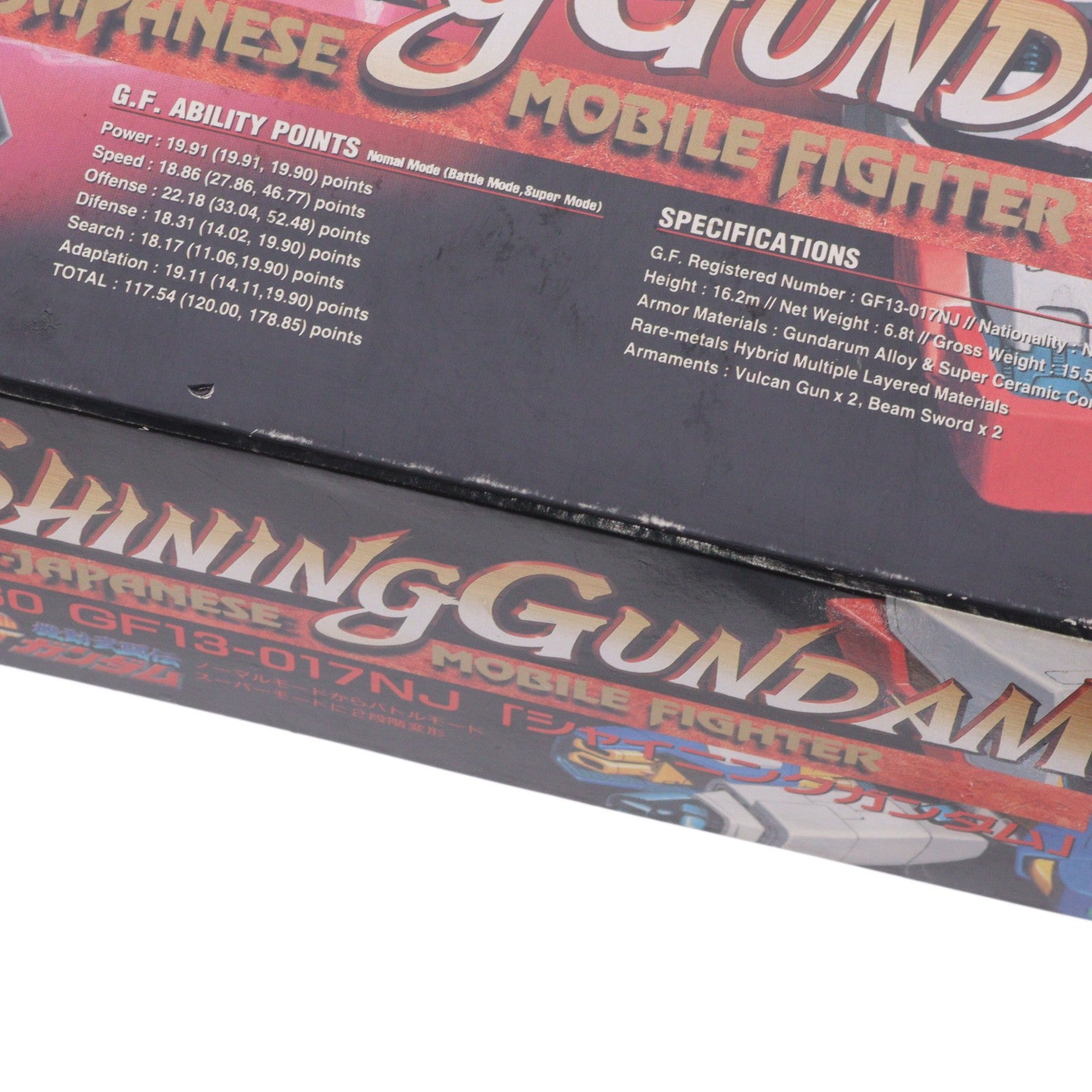 【中古即納】[PTM] HG-Ex 1/60 GF13-017NJ シャイニングガンダム 機動武闘伝Gガンダム プラモデル(0043629) バンダイ(19940601)