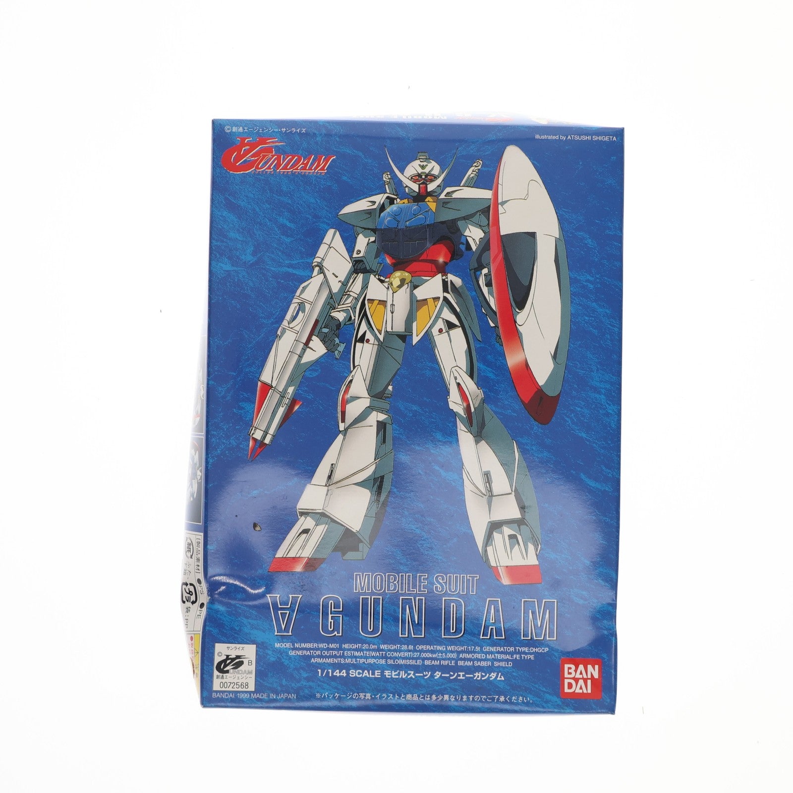 【中古即納】[PTM] 1/144 WD-M01 ∀ガンダム(ターンエーガンダム) シリーズ No.01 プラモデル(0072568) バンダイ(19991231)