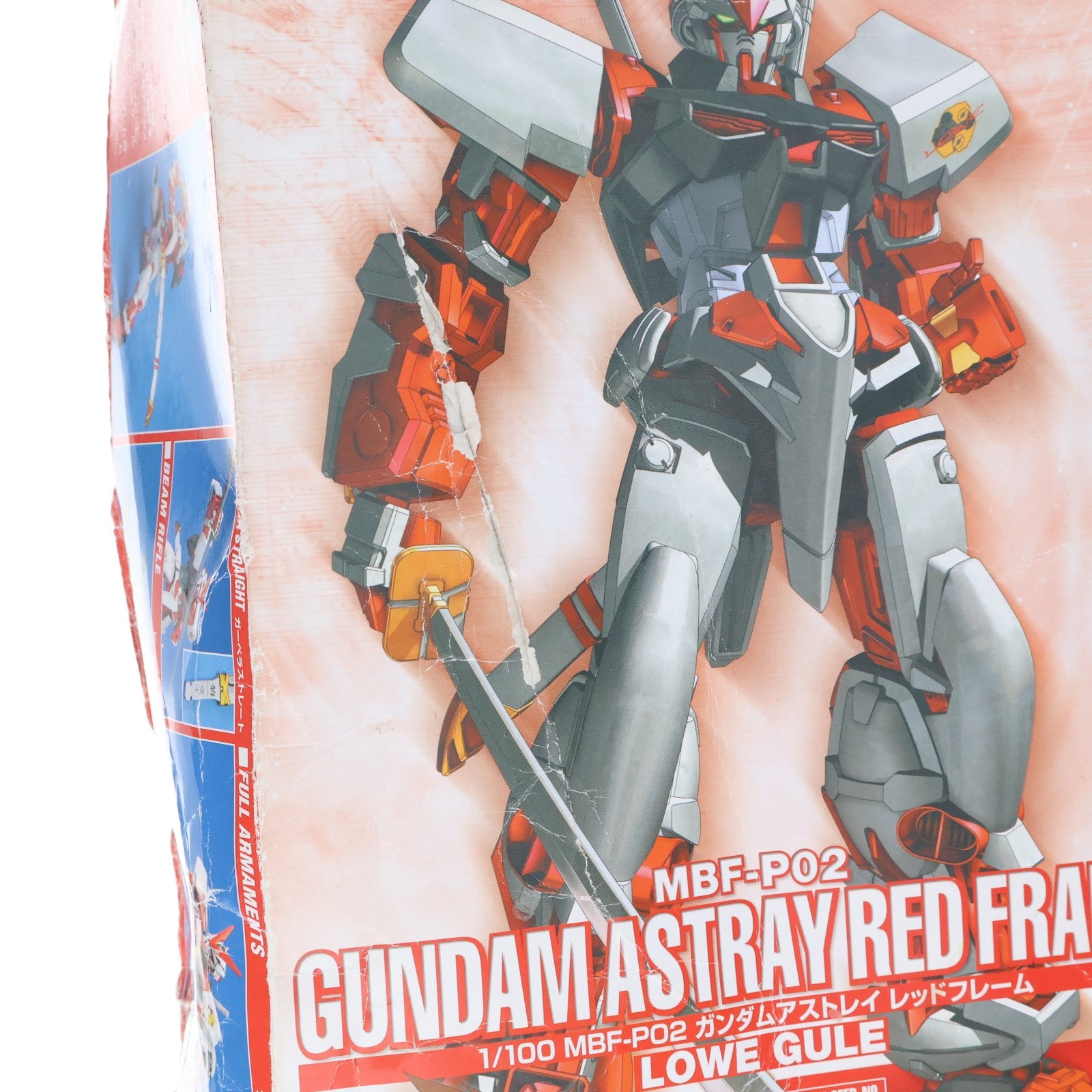 【中古即納】[PTM] 1/100 MBF-P02 ガンダムアストレイ レッドフレーム 機動戦士ガンダムSEED(シード) MSV シリーズNO.10 プラモデル(0124923) バンダイ(20040430)