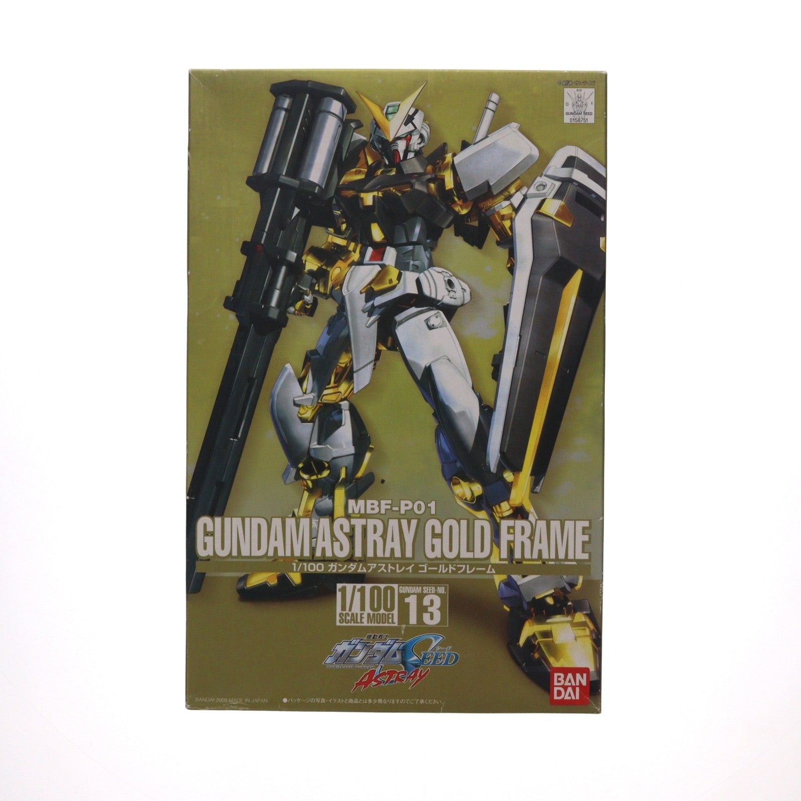 【中古即納】[PTM] 1/100 ガンダムアストレイ ゴールドフレーム 機動戦士ガンダムSEED ASTRAY(シード アストレイ) プラモデル バンダイ(20090531)