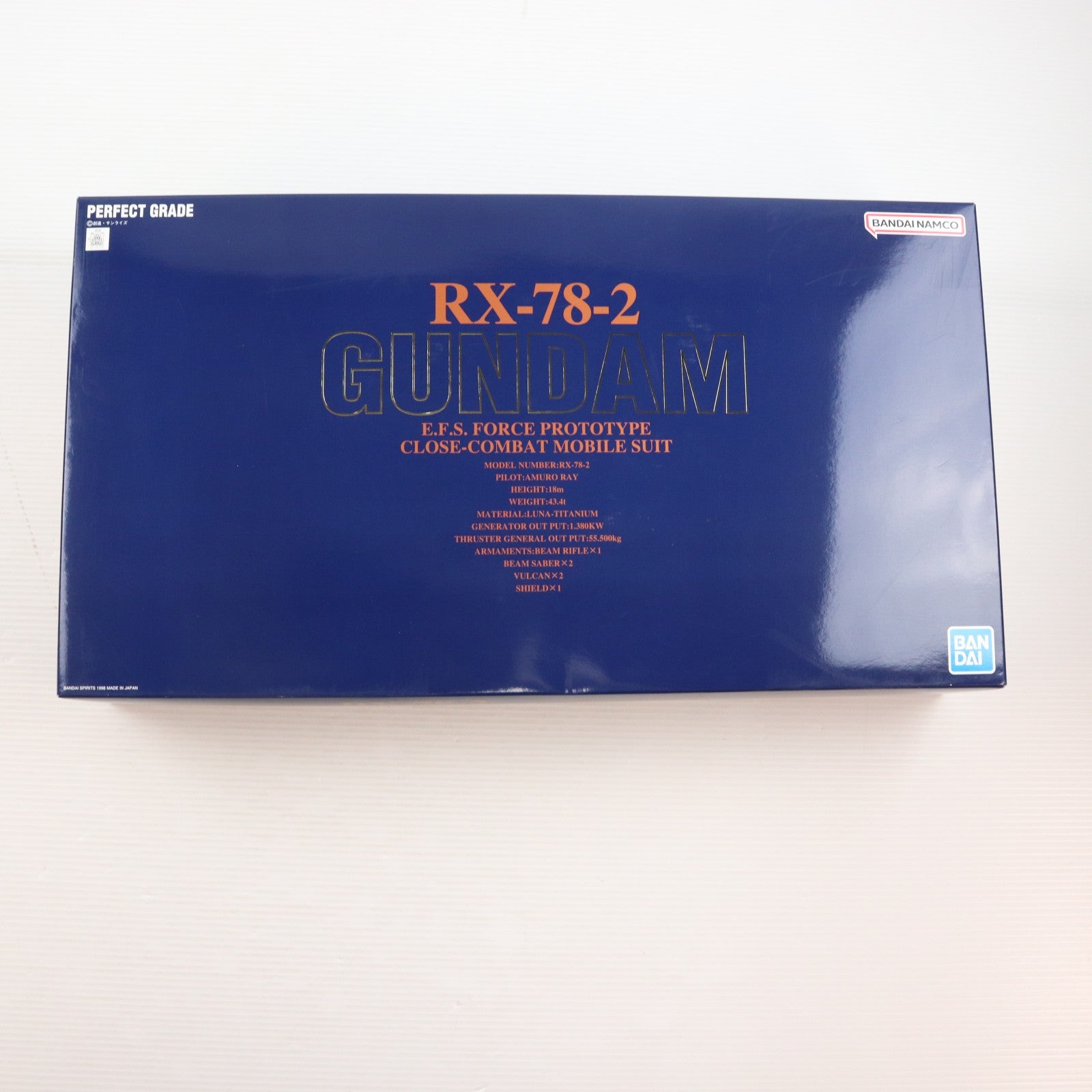 【中古即納】[PTM] PG 1/60 RX-78-2 ガンダム 機動戦士ガンダム プラモデル(5064228) バンダイスピリッツ(19981130)