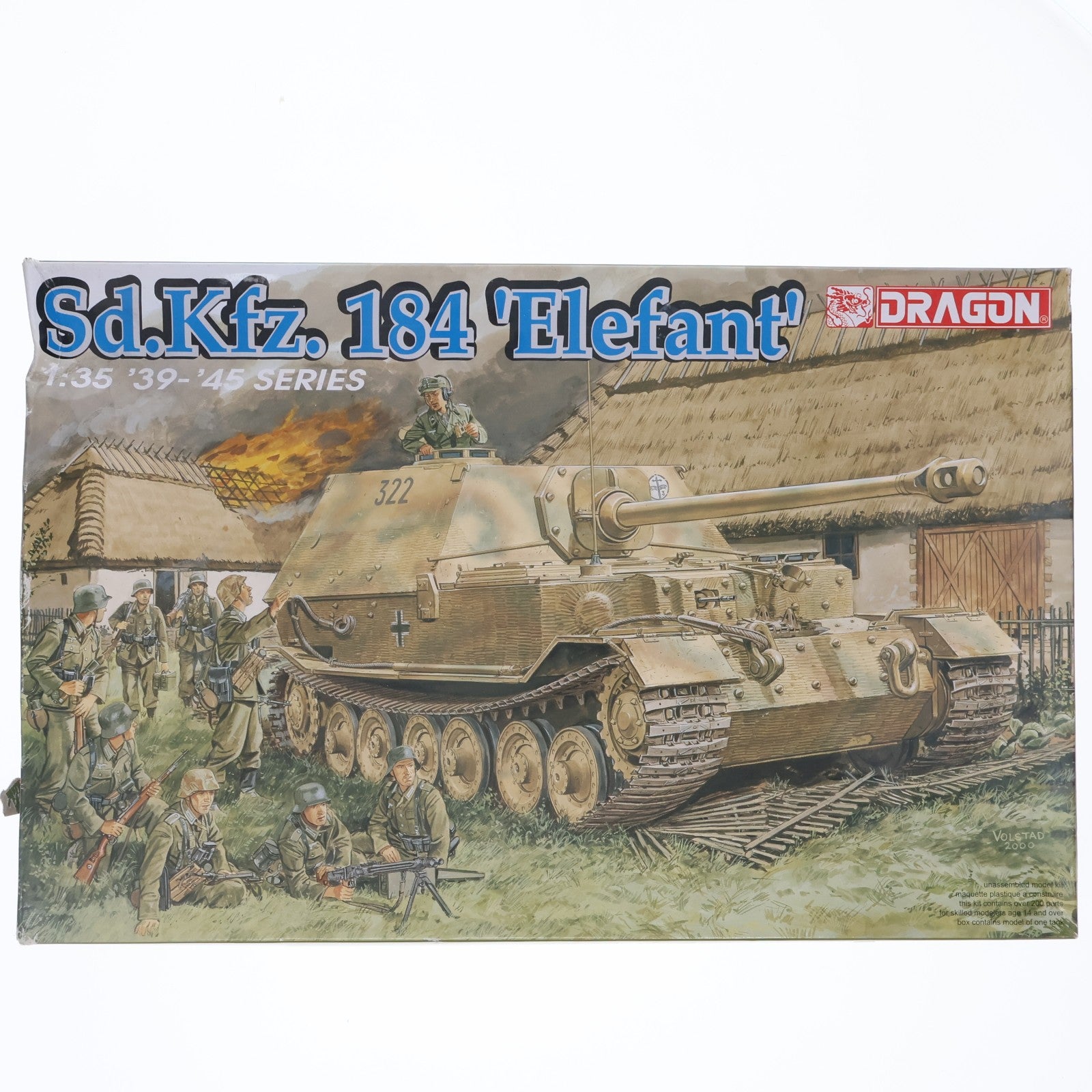 【中古即納】[PTM] 1/35 WW.II ドイツ軍 Sd.Kfz.184 エレファント重駆逐戦車 プラモデル(DR6126) DRAGON(ドラゴン)(20160420)