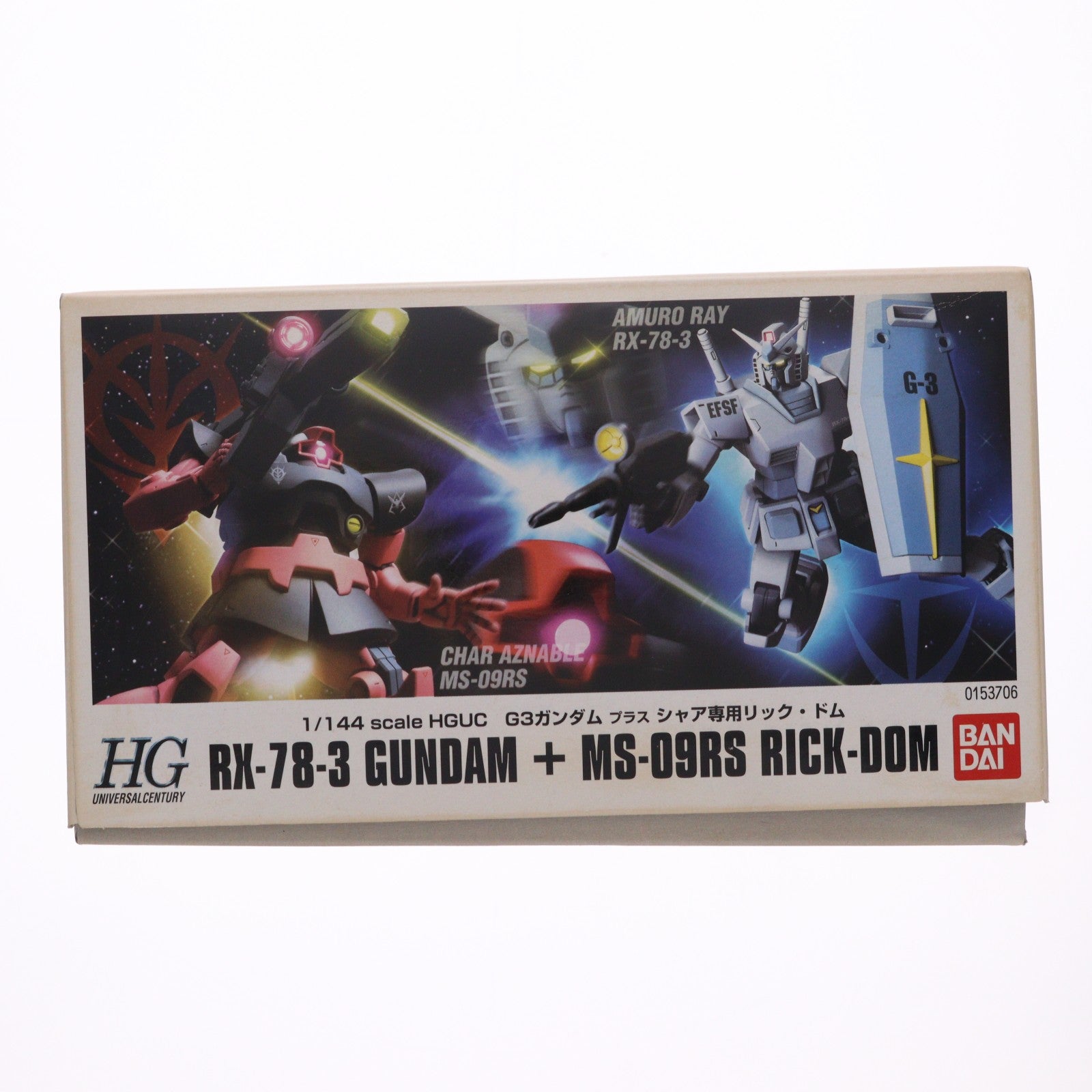 【中古即納】[PTM] HGUC 1/144 G-3ガンダム VS シャア専用リックドム 機動戦士ガンダム プラモデル(0153706) バンダイ(20170617)