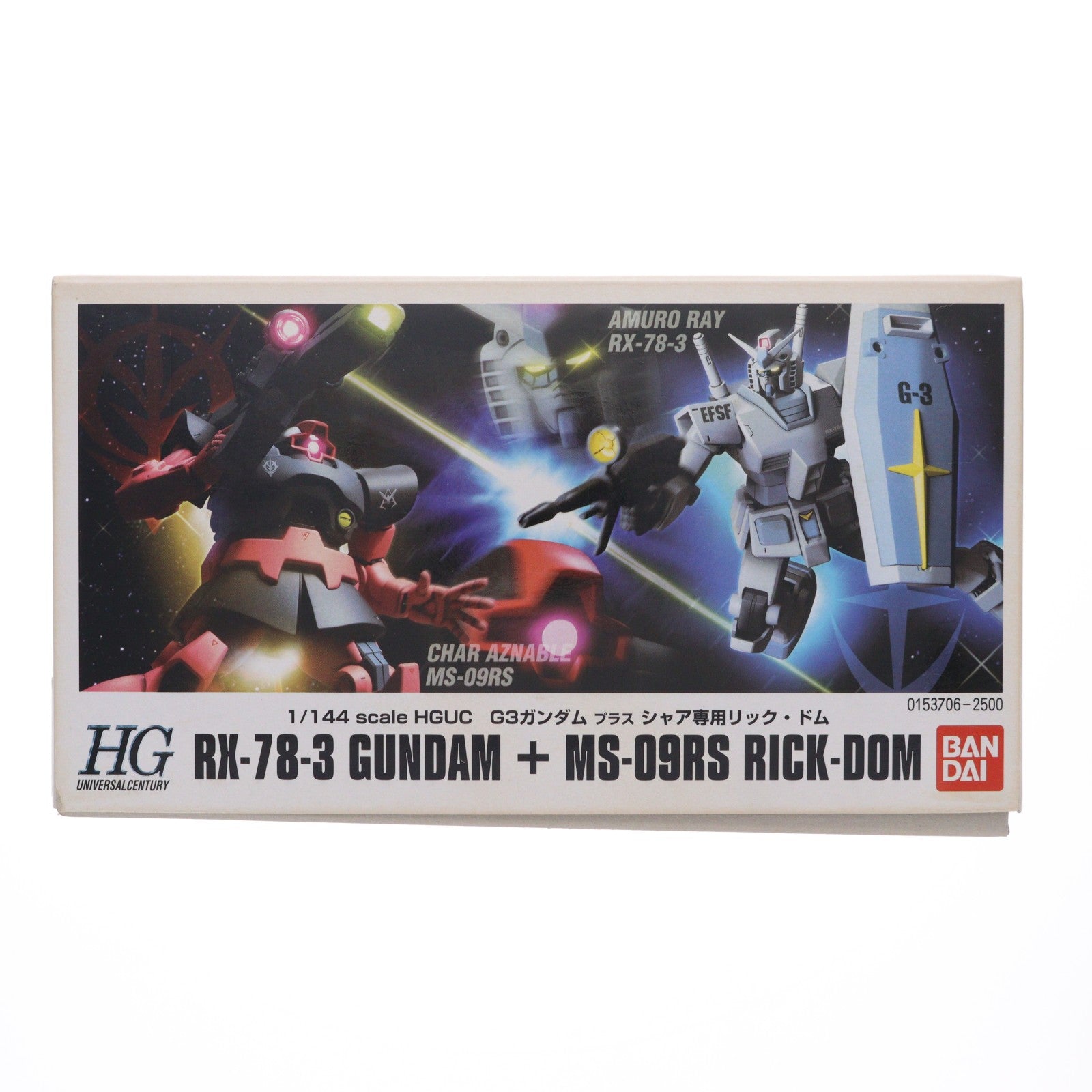 【中古即納】[PTM] HGUC 1/144 G-3ガンダム VS シャア専用リックドム 機動戦士ガンダム プラモデル(0153706) バンダイ(20170617)