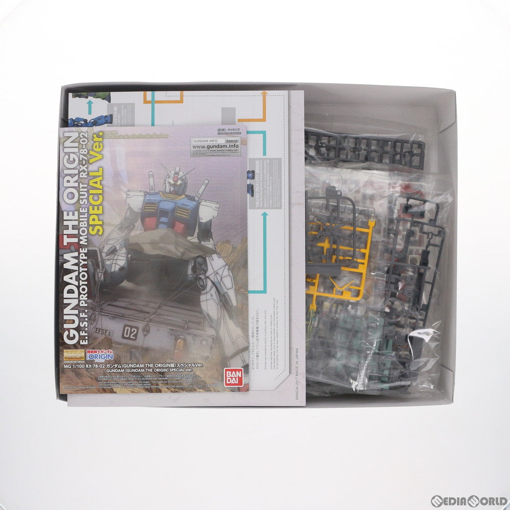 【中古即納】[PTM] MG 1/100 RX-78-02 ガンダム(GUNDAM THE ORIGIN版) スペシャルVer. 機動戦士ガンダム THE ORIGIN(ジオリジン) プラモデル バンダイ(20170325)