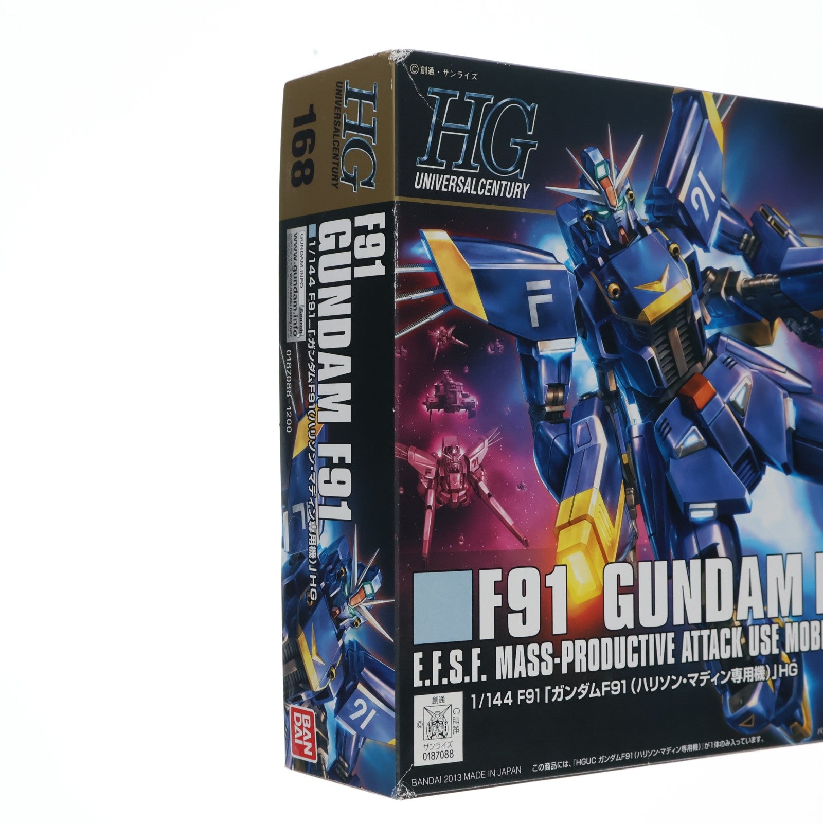 【中古即納】[PTM] HGUC 1/144 ガンダムF91 ハリソン・マディン専用機 機動戦士クロスボーン・ガンダム プラモデル(0187088) バンダイ(20181212)