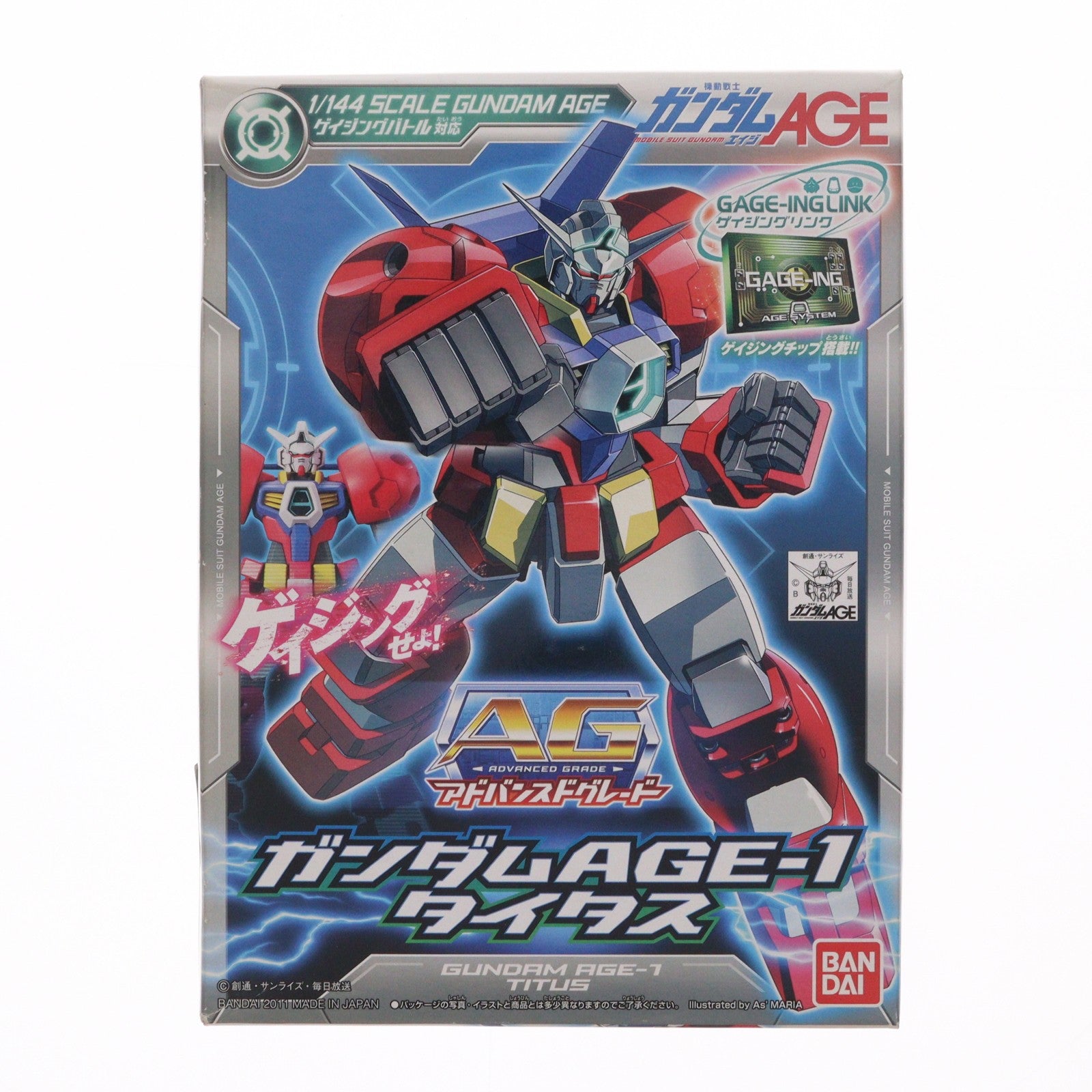 【中古即納】[PTM] AG 1/144 ガンダムAGE-1 タイタス 機動戦士ガンダムAGE(エイジ) プラモデル バンダイ(20111106)