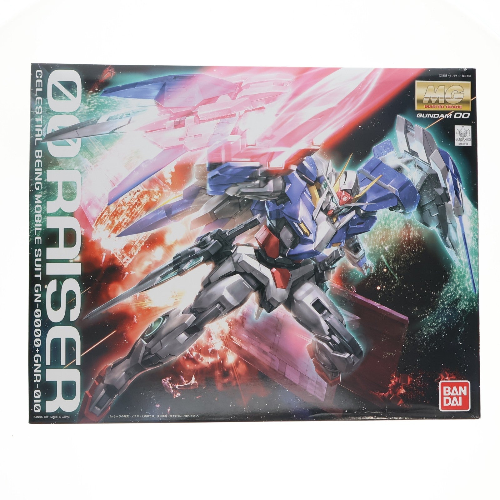 【中古即納】[PTM] MG 1/100 GN-0000+GNR-010 ダブルオーライザー 機動戦士ガンダム00(ダブルオー) プラモデル(0169914) バンダイ(20210920)