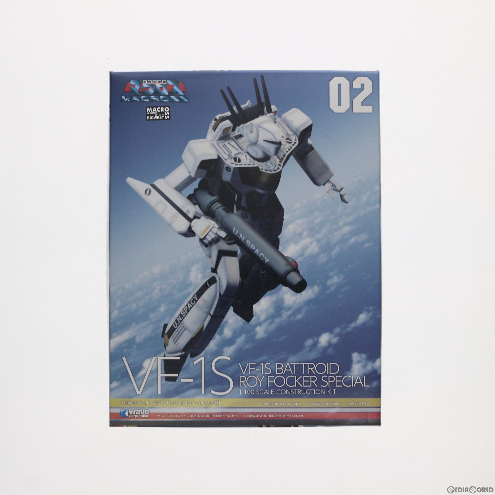 【中古即納】[PTM] 1/100 VF-1S バトロイド ロイ・フォッカー機 超時空要塞マクロス プラモデル ウェーブ(WAVE)(20100424)