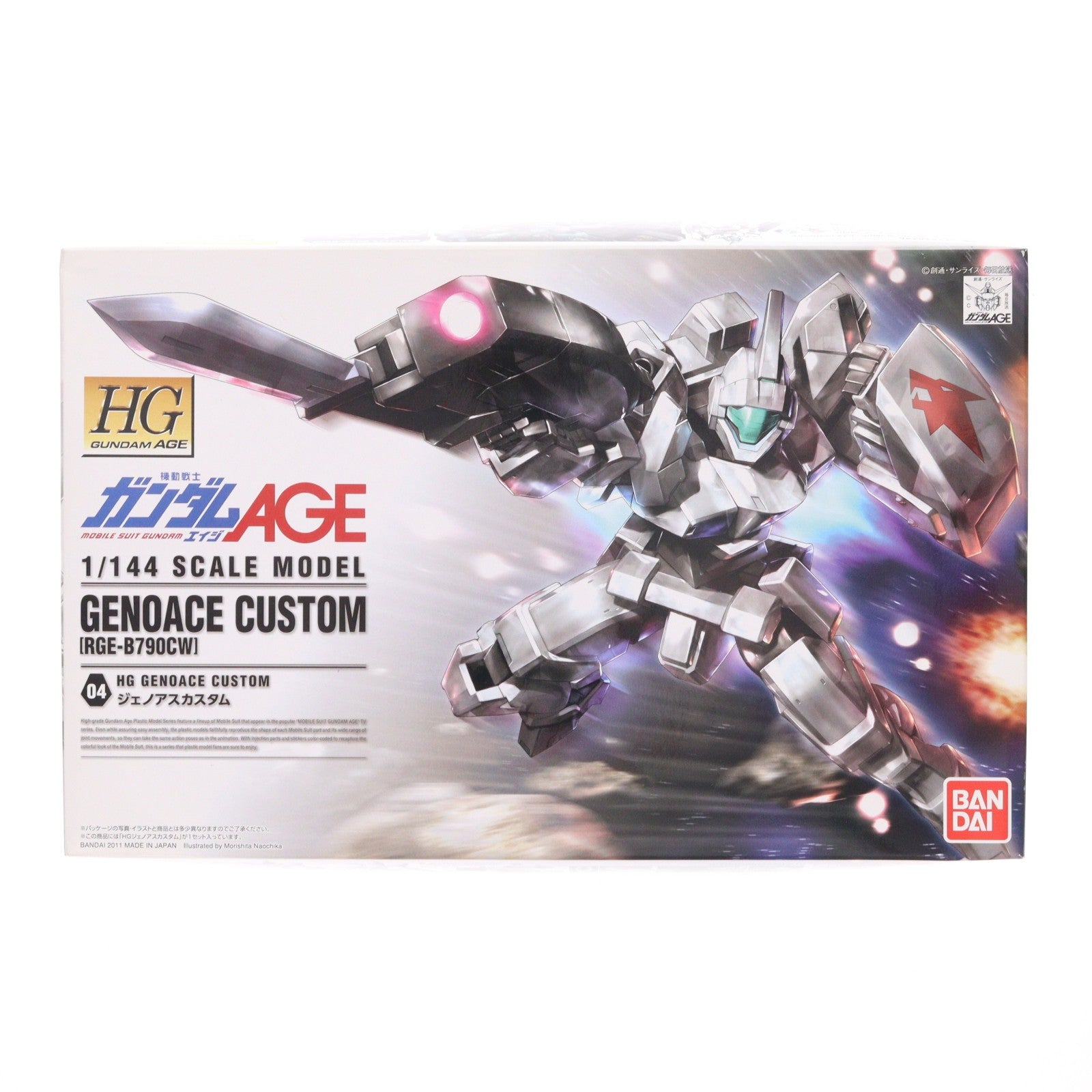 【中古即納】[PTM] HG 1/144 ジェノアスカスタム 機動戦士ガンダムAGE(エイジ) プラモデル バンダイ(20111112)