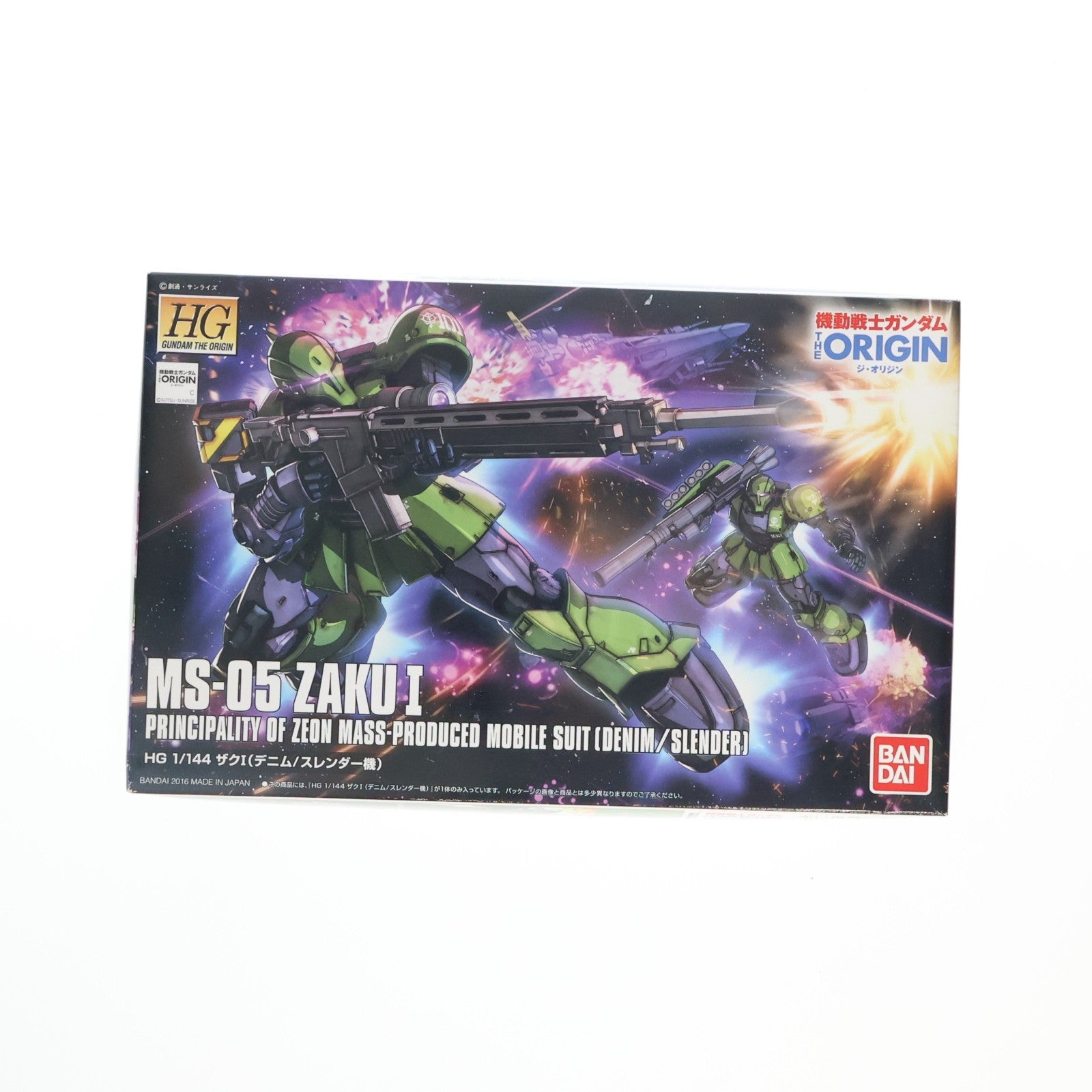 【中古即納】[PTM] HG 1/144 MS-05 ザクI(デニム/スレンダー機) 機動戦士ガンダム THE ORIGIN(ジ・オリジン) プラモデル(0206316) バンダイ(20181031)