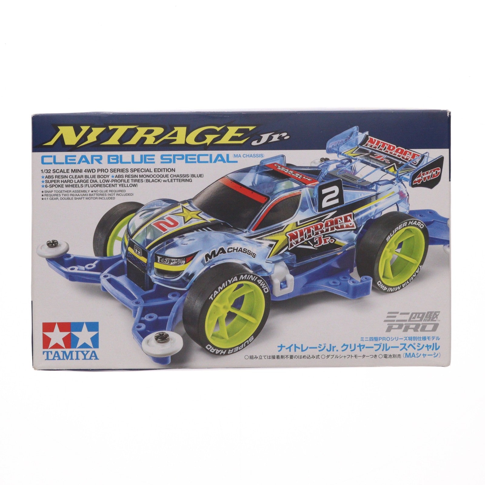 【中古即納】[PTM] ミニ四駆PROシリーズ 1/32 ナイトレージJr. クリヤーブルースペシャル 特別仕様モデル プラモデル(95398) タミヤ(20181231)