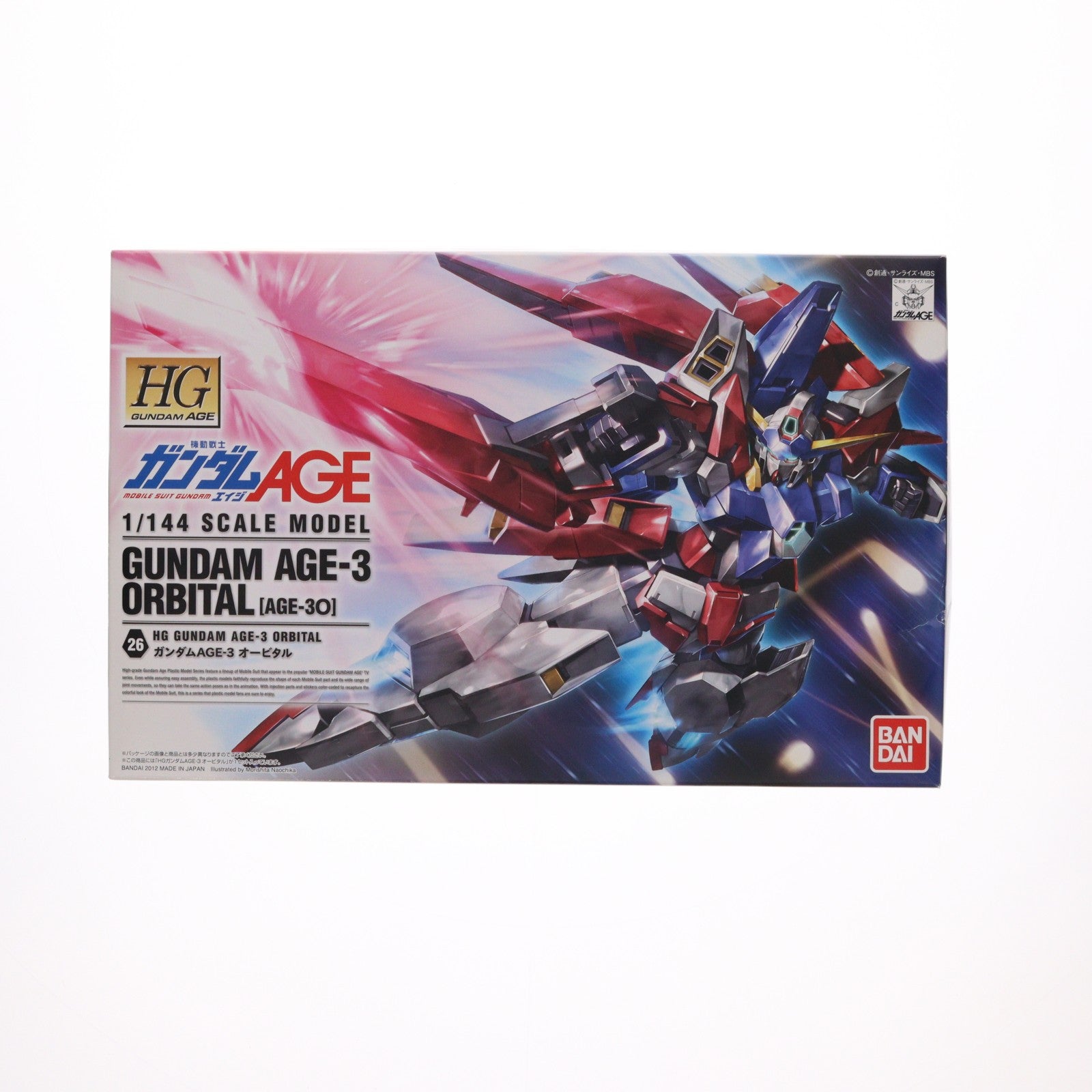 【中古即納】[PTM] HG 1/144 ガンダムAGE-3 オービタル 機動戦士ガンダムAGE(エイジ) プラモデル(0176941) バンダイ(20171129)