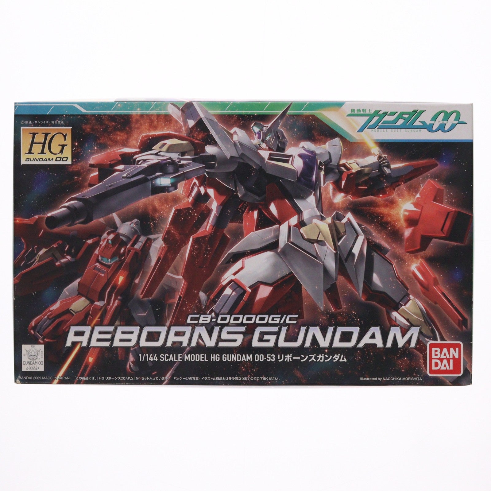 【中古即納】[PTM] HG 1/144 リボーンズガンダム 機動戦士ガンダム00(ダブルオー) プラモデル(0159947) バンダイ(20090930)