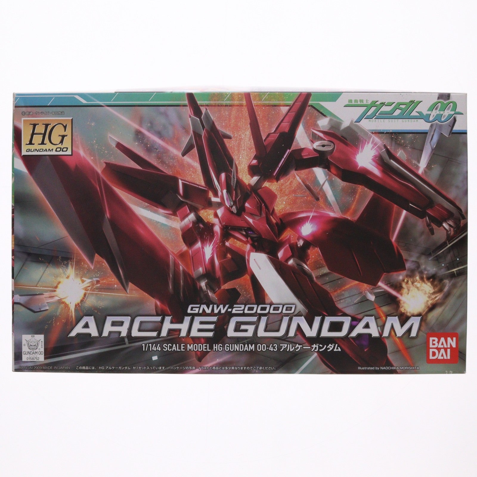 【中古即納】[PTM] HG 1/144 アルケーガンダム 機動戦士ガンダム00(ダブルオー) プラモデル バンダイ(20180525)