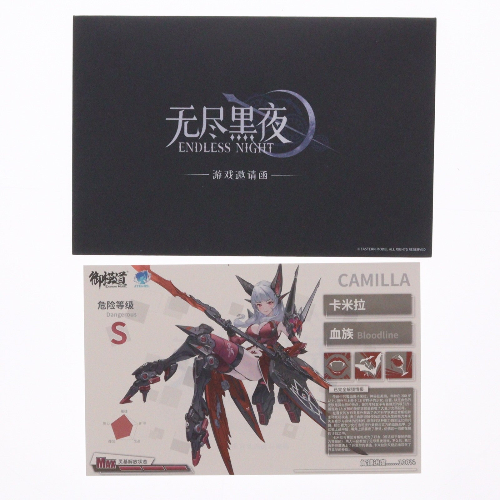 【中古即納】[PTM] カード付属 ENDLESS NIGHTシリーズ 1/12 吸血鬼 カーミラ 豪華版 プラモデル(35800711) 御模道(EASTERN MODEL)(20250330)