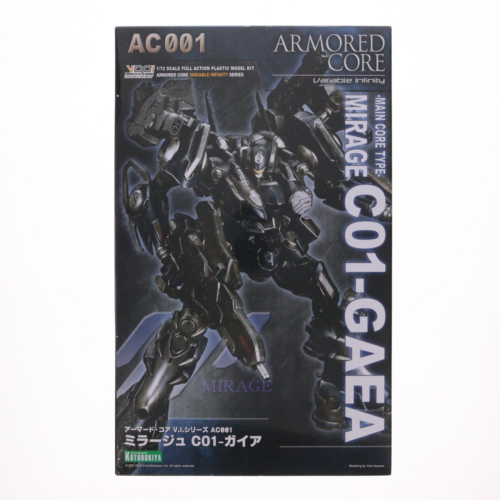 【中古即納】[PTM] (再々販) V.I.シリーズ 1/72 ミラージュ C01-GAEA ARMORED CORE NEXUS(アーマード・コア ネクサス) プラモデル(VI031X) コトブキヤ(20250630)