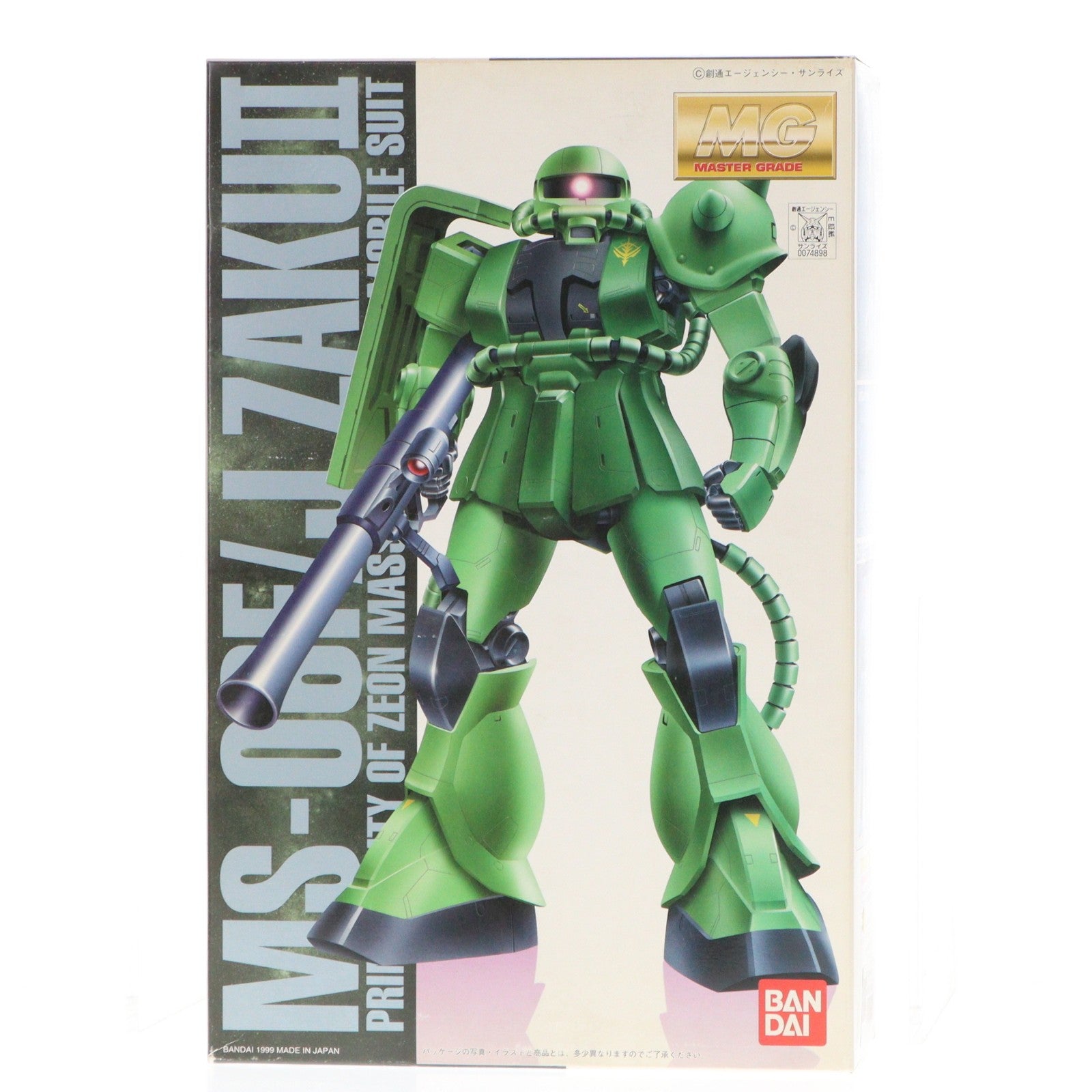 【中古即納】[PTM] MG 1/100 MS-06F/J ザクII コーティングバージョン 機動戦士ガンダム プラモデル(0074898) バンダイ(20000131)